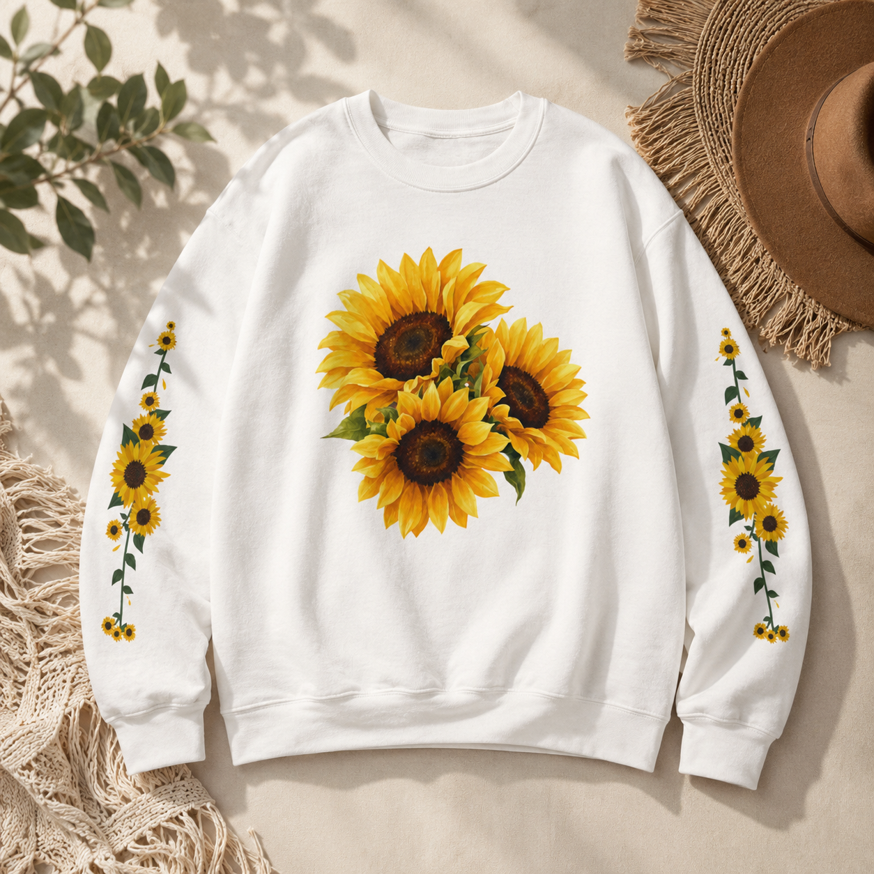 Sunflower Bouquet Crewneck Sweatshirt