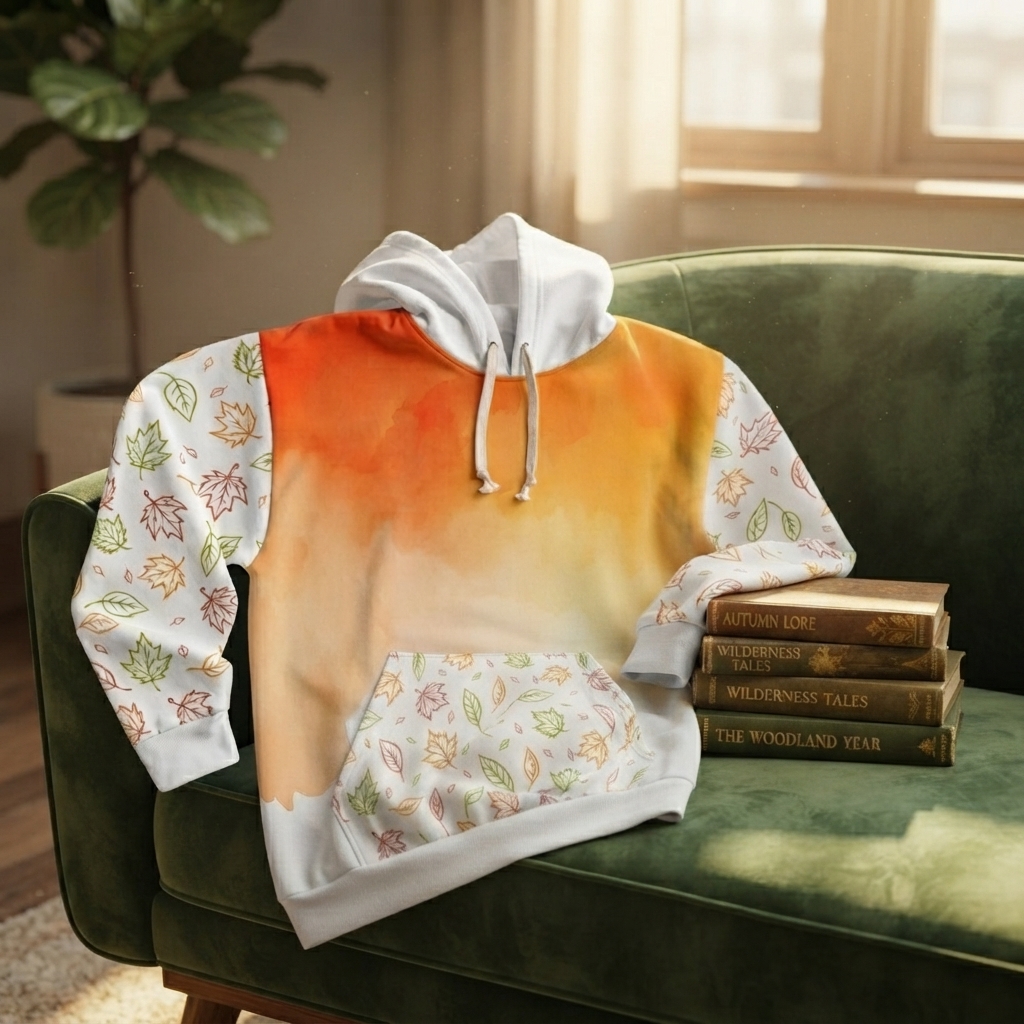 Autumn Watercolor Gradient Hoodie