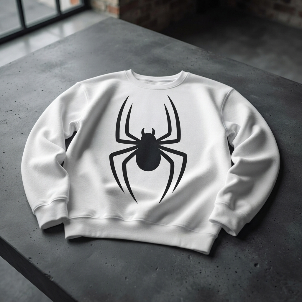 Black Spider Graphic Sweatshirt