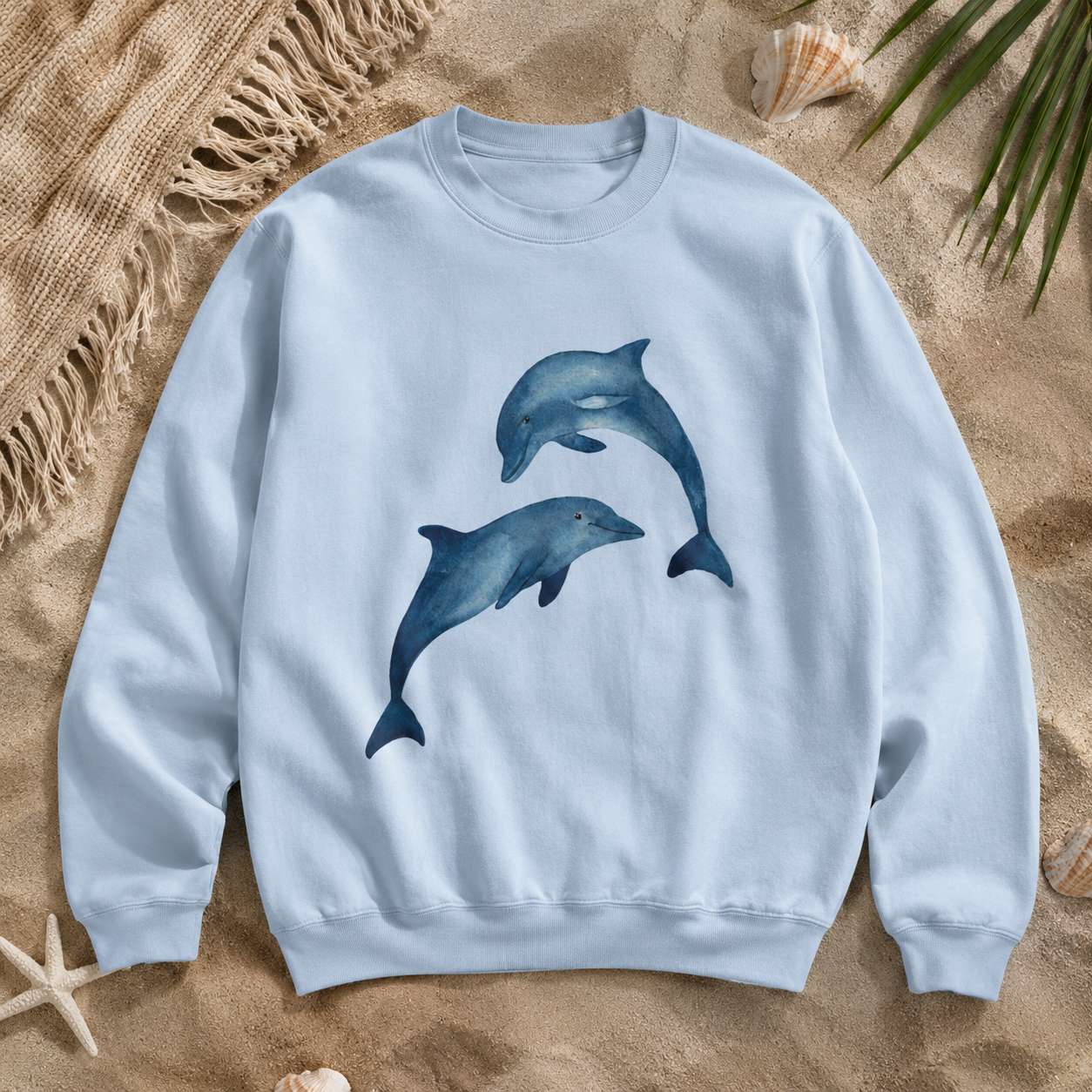 Blue Dolphins Crewneck Sweatshirt