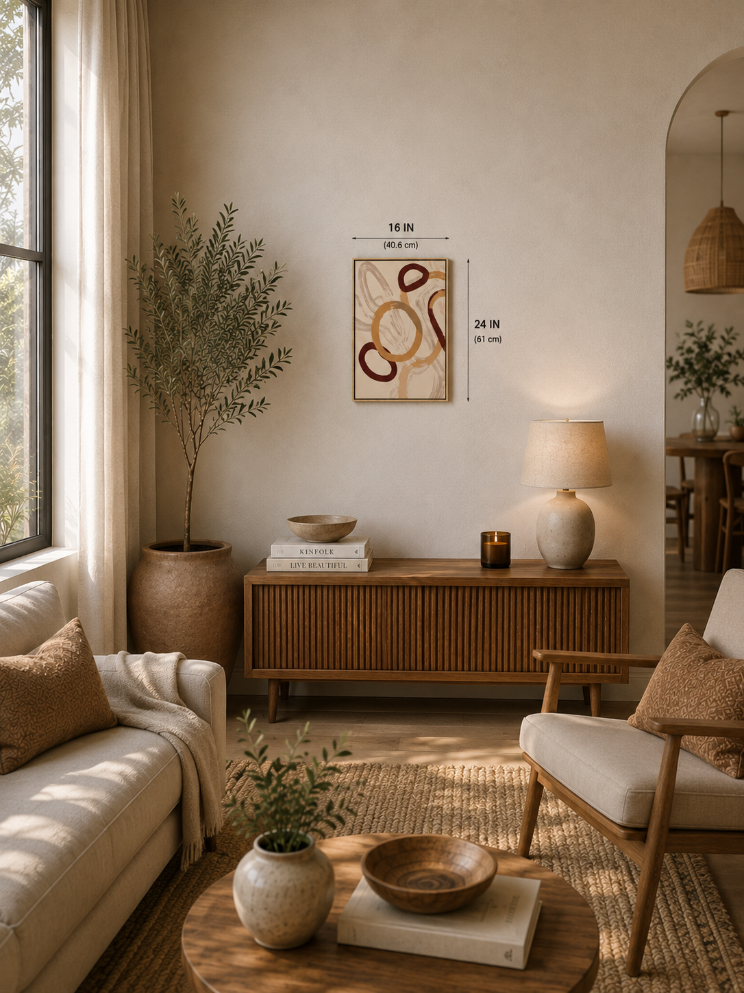 Abstract Boho Wall Art mockup 3