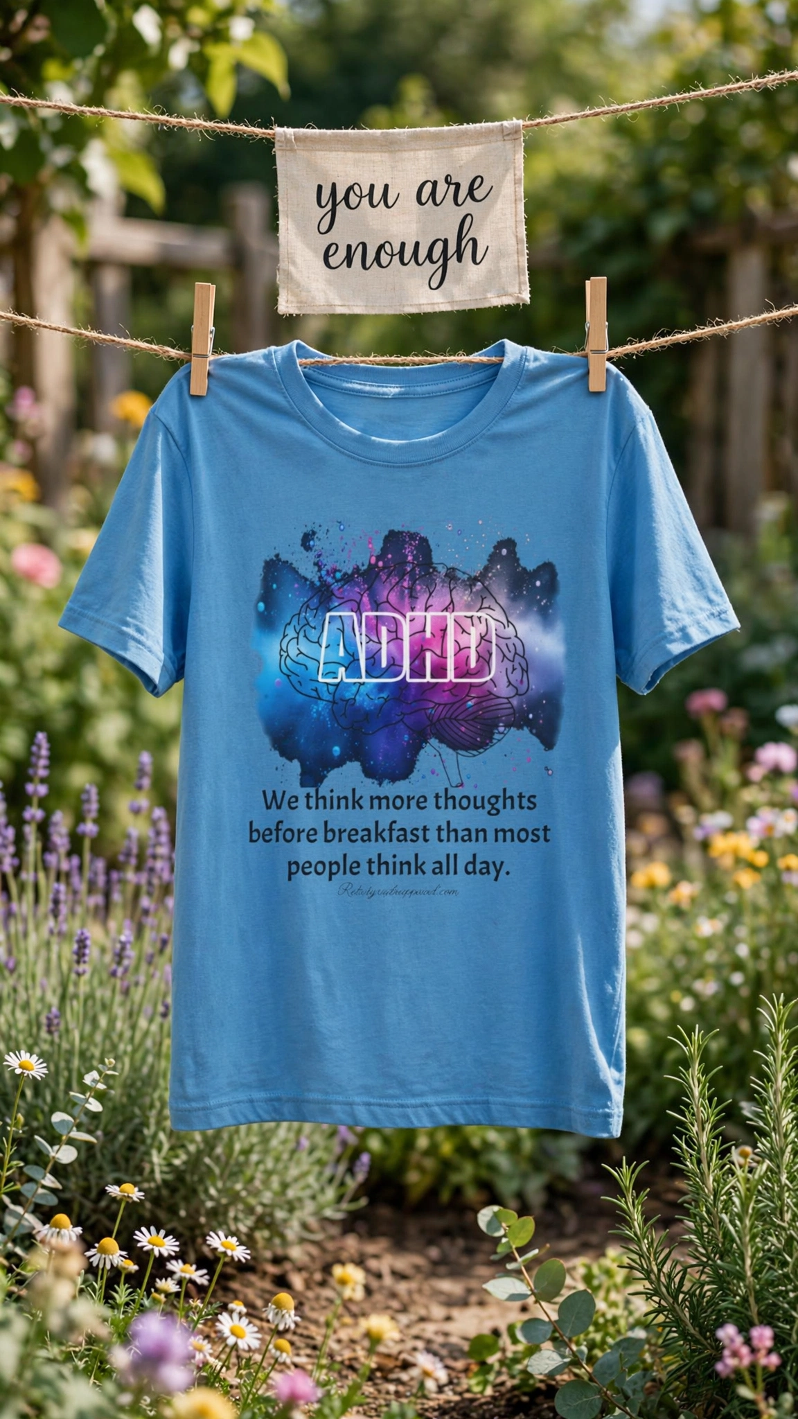 Attention Deficit Awareness T-Shirt, ADHD, Neurodivergent Graphic Tee, Mental Health