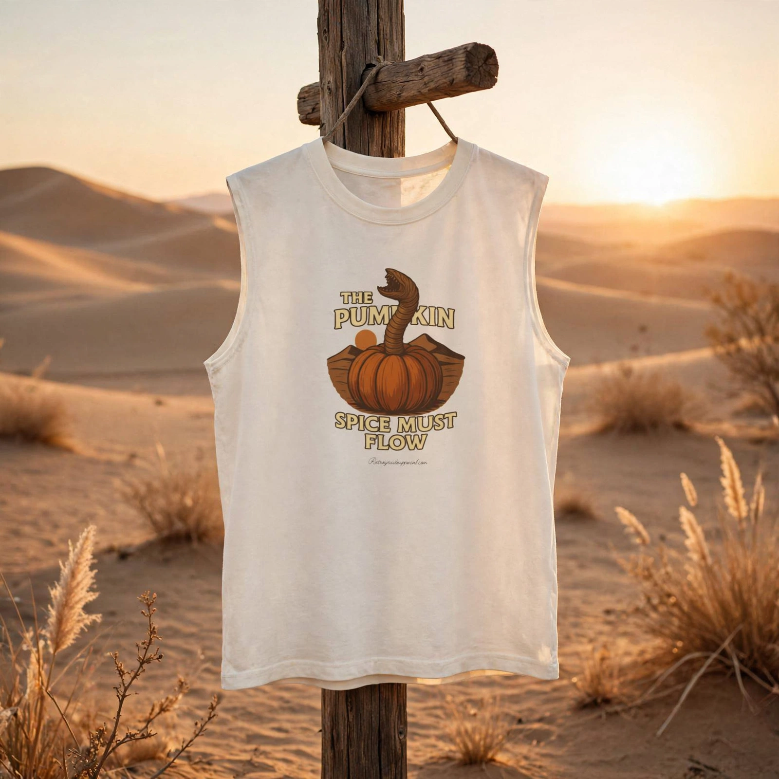 The Pumpkin Spice Must Flow Muscle Tank - Unisex, Comfortable Summer Style, Fall Fashion, Halloween Celebration, Gift Idea – M, Black