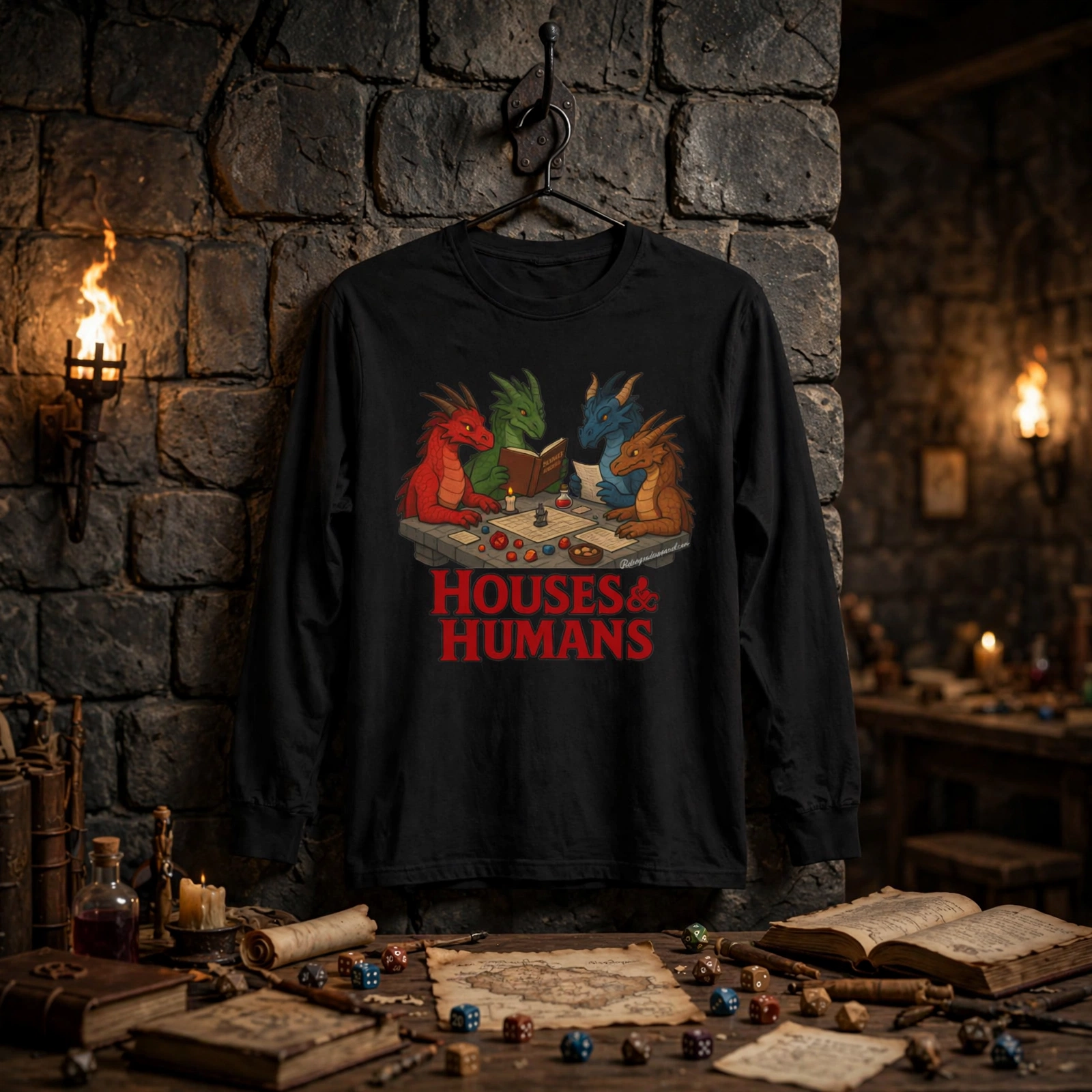 Houses & Humans long sleeve tee, humor, gift, nerd chic