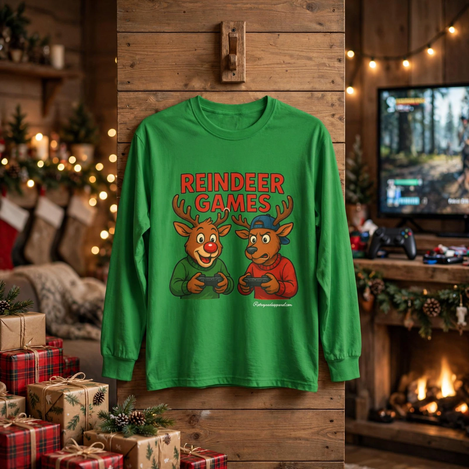 Reindeer Games long sleeve tee, Christmas, Winter wear