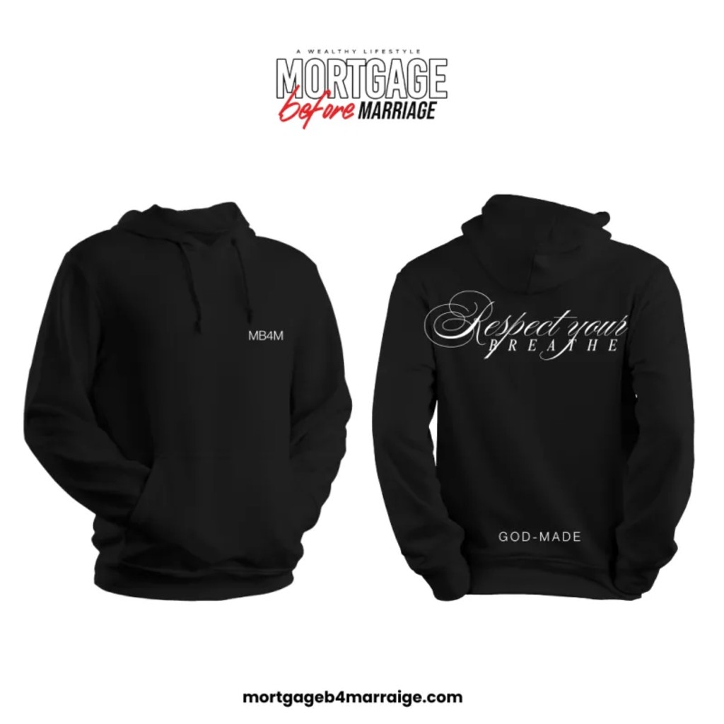 Respect Your Creator hoodie | God-Made script back, MB4M chest logo