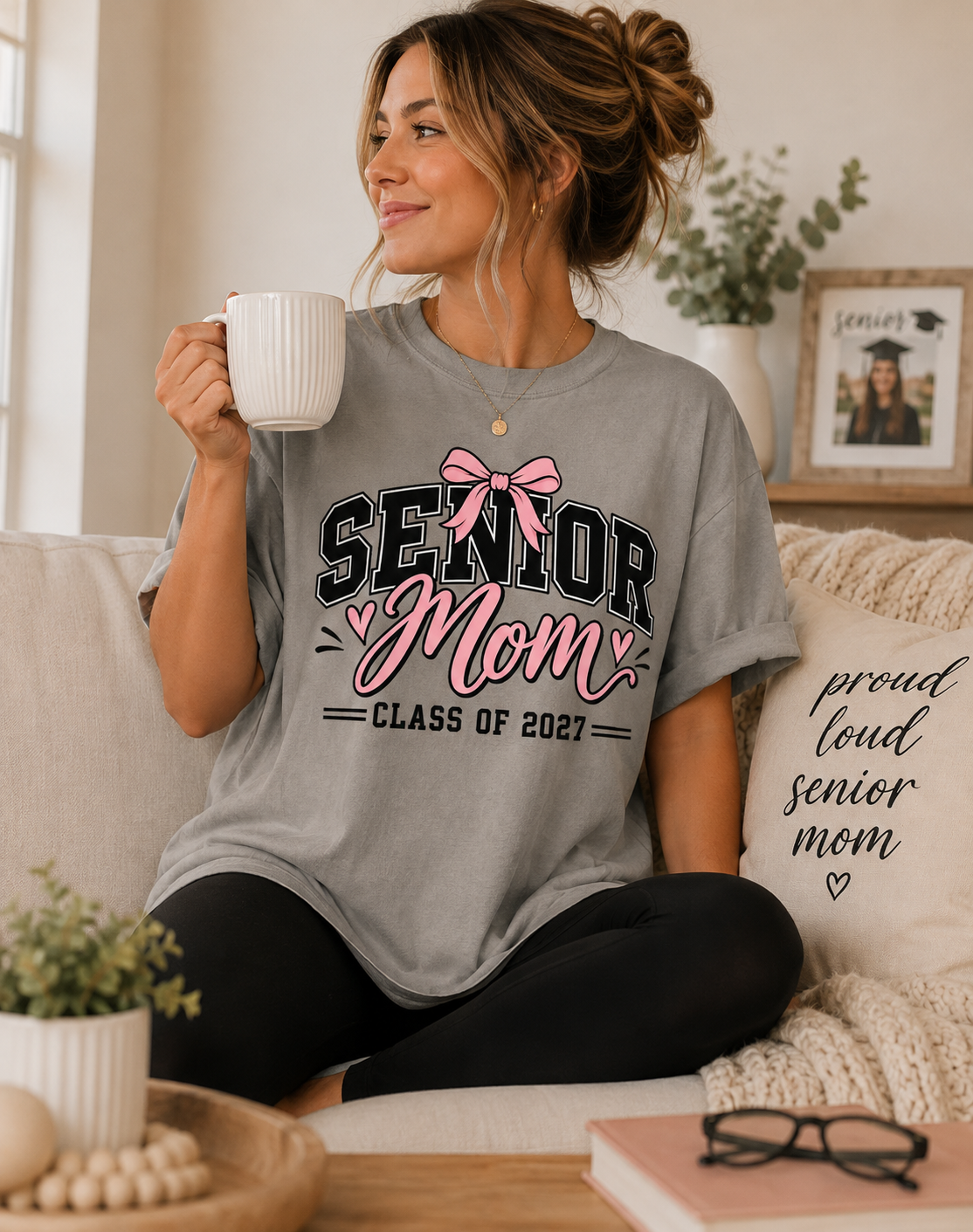 Senior Mom Shirt 2027, Class of 2027 Mom Tee, Coquette Senior Mom Shirt, Comfort Colors Senior Year Mom Gift product thumbnail image Senior Mom Shirt 2027, Class of 2027 Mom Tee, Coquette Senior Mom Shirt, Comfort Colors Senior Year Mom Gift product thumbnail image