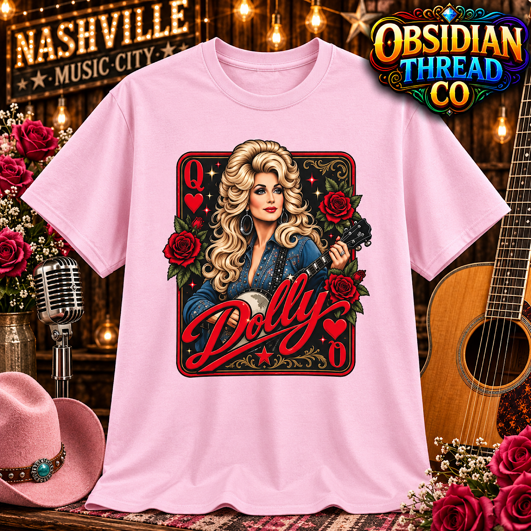 Dolly Parton Queen of Country Memorial Tribute Unisex Shirt Country Music Tee color preview 2