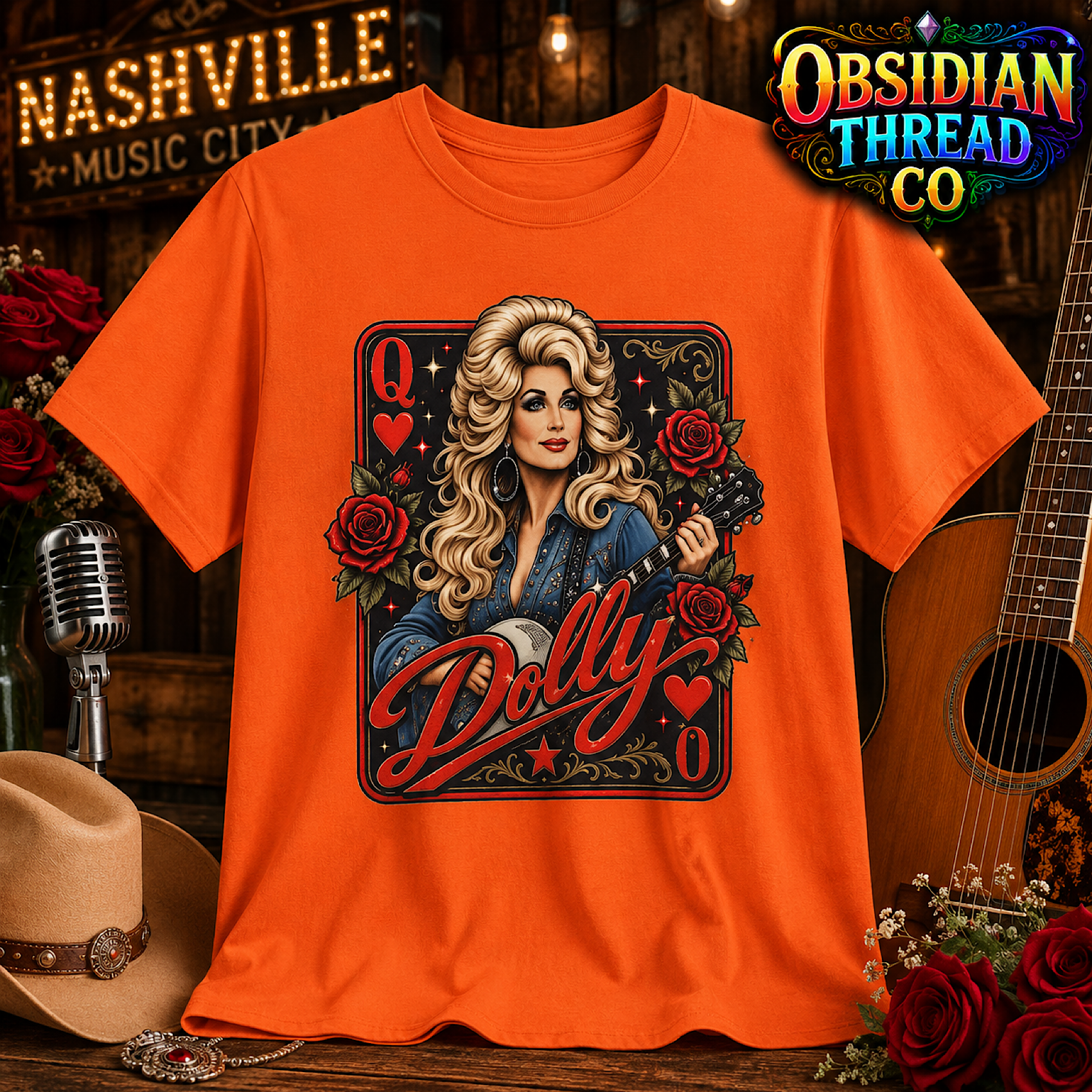 Dolly Parton Queen of Country Memorial Tribute Unisex Shirt Country Music Tee color preview 4