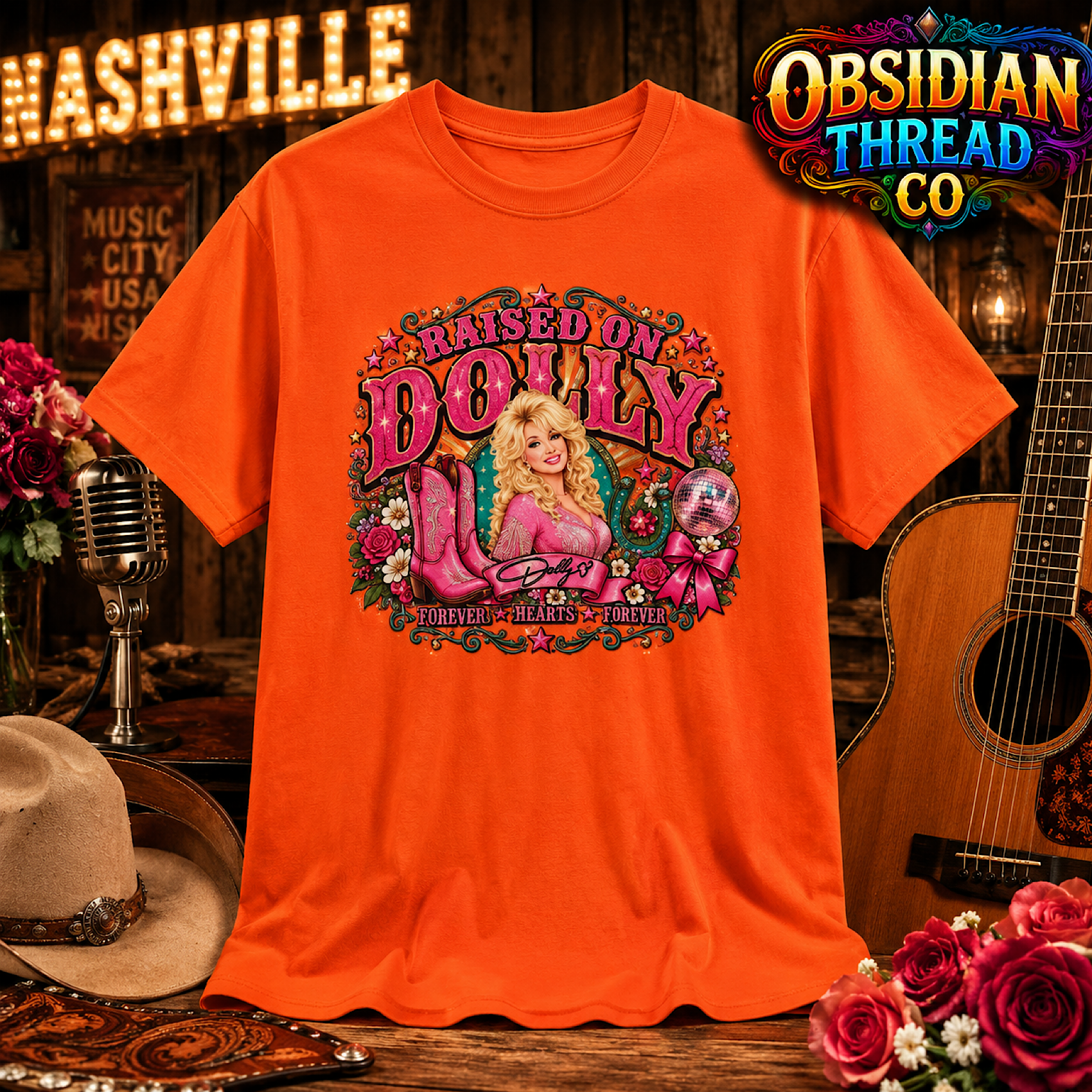 Raised On Dolly Parton Unisex Shirt Country Music Nashville Western Cowgirl Tee color preview 4