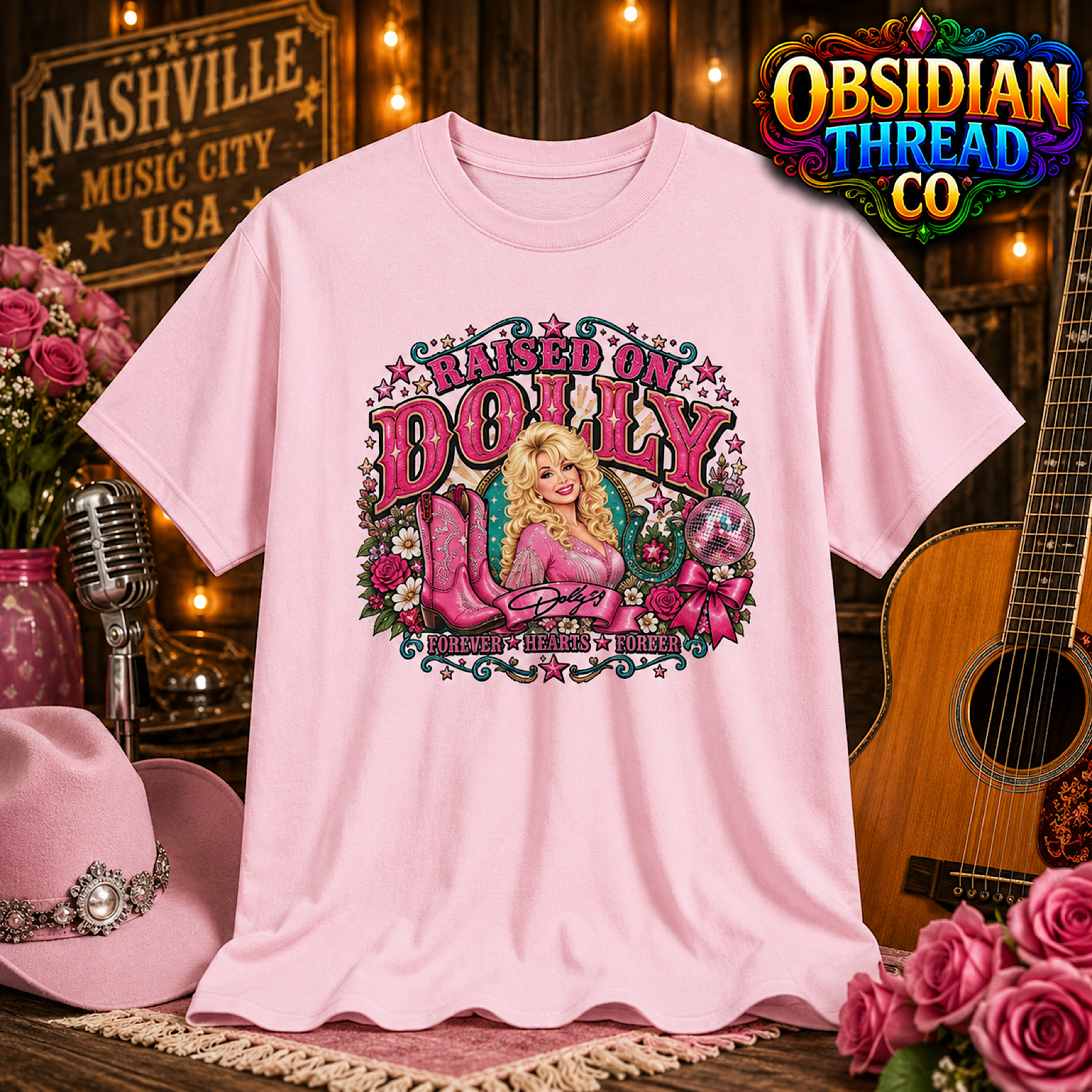 Raised On Dolly Parton Unisex Shirt Country Music Nashville Western Cowgirl Tee color preview 2