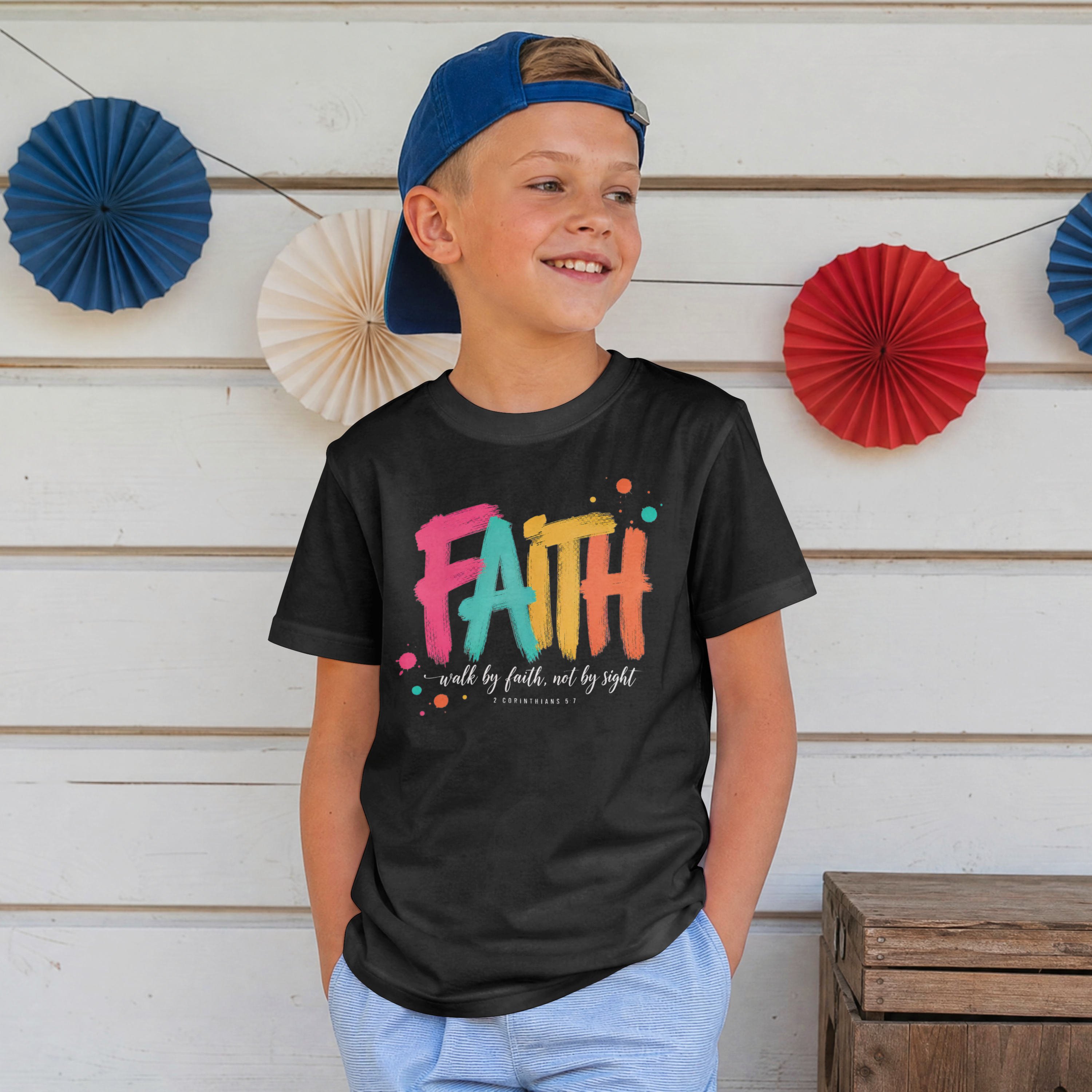 Toddler Faith Shirt | Colorful Christian Toddler Tee