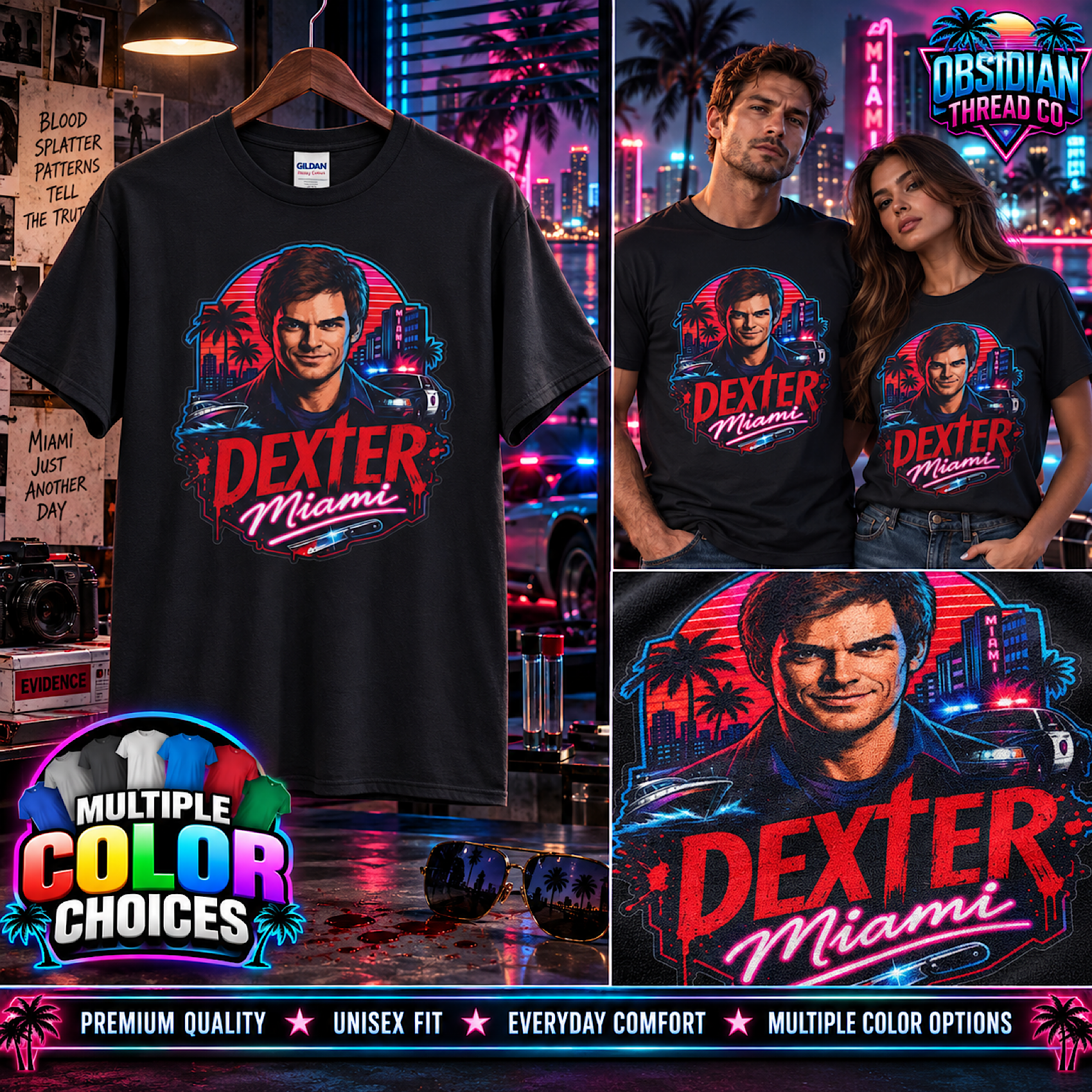 Dexter Morgan Miami Unisex Shirt TV Serial Killer Crime Show Graphic 2026 Tee product preview