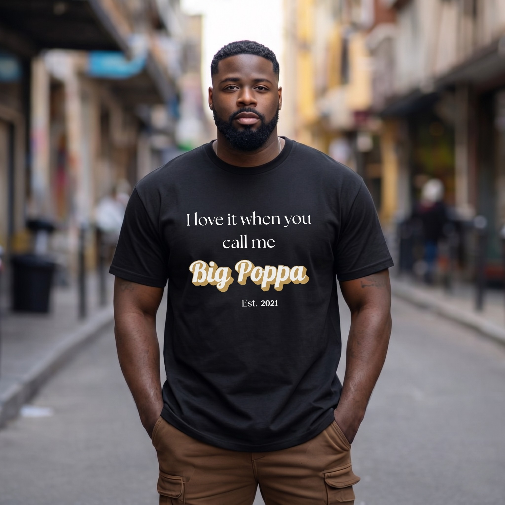 Personalized Big Poppa Tshirt