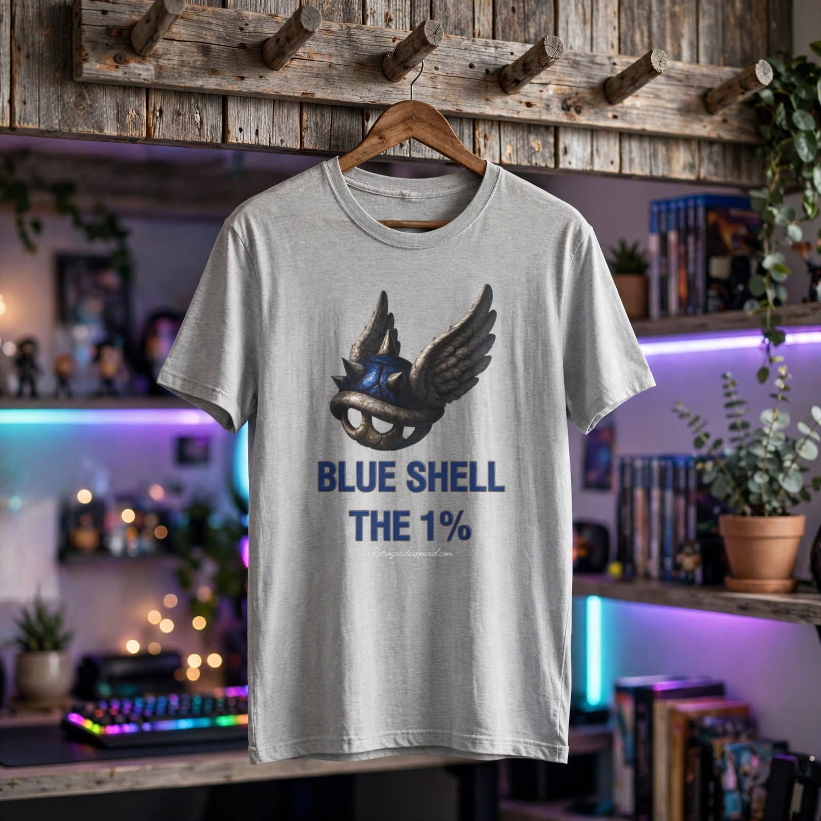 Blue Shell the 1% Unisex Softstyle T-Shirt, Humor, Political – Cardinal Red, M
