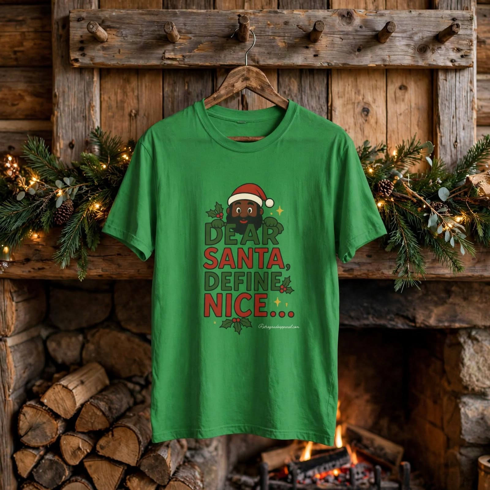 Dear Santa, Define Nice Funny T-Shirt, Humor Tee, Christmas and Holiday Gear, Graphic Shirt