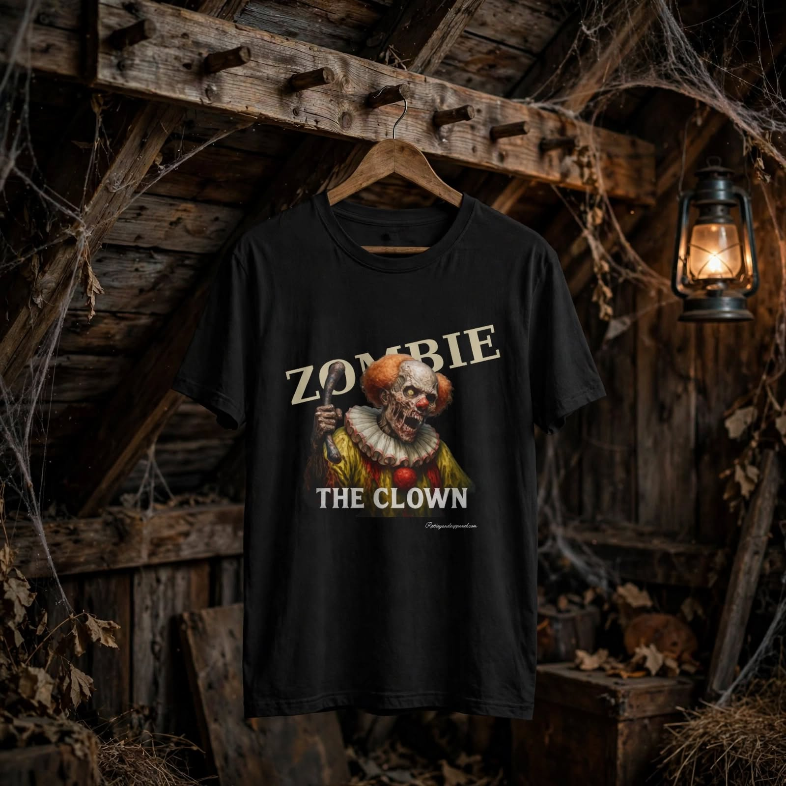 Zombie the Clown Funny T-Shirt, Halloween Horror Tee, Unisex Cotton, Graphic Shirt