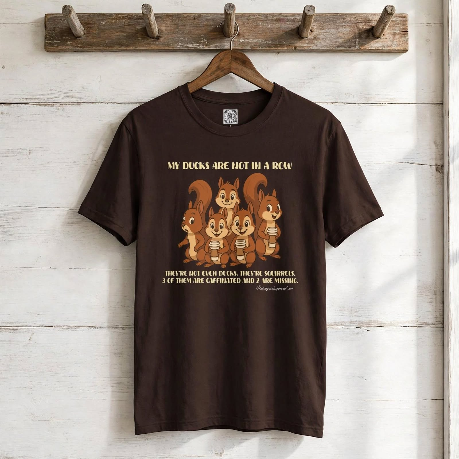Ducks in a Row Funny T-Shirt, Adultier Adult Humor Tee, Unisex Cotton, Graphic Shirt