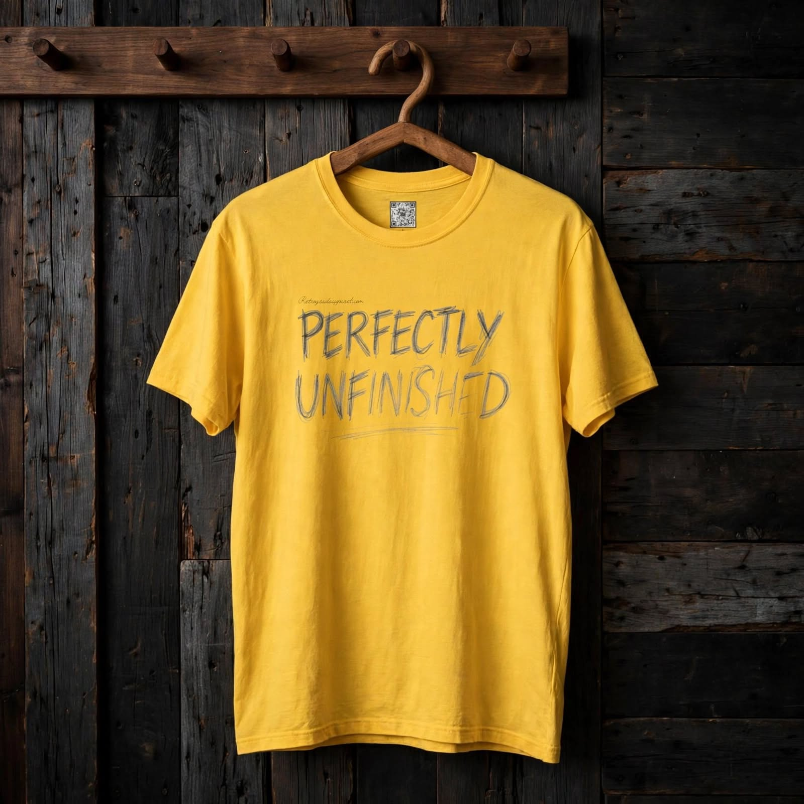 Perfectly Unfinished, Retrograde Apparel Tee, Vintage Unfinished Shirt, Trendy Graphic Tee