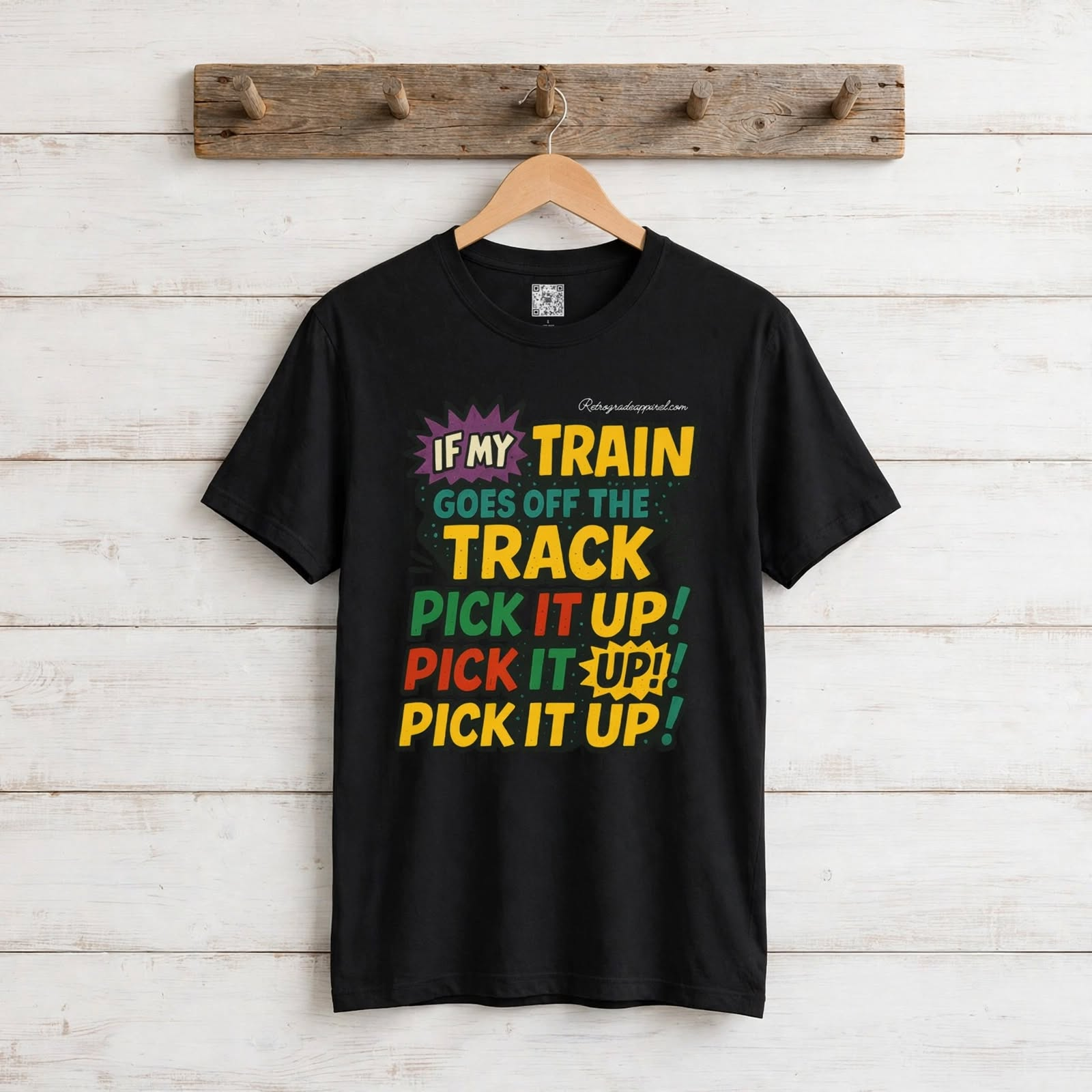 If My Train Goes off the Track (No. 9),  Softstyle T-Shirt, Humor, Music and Memory
