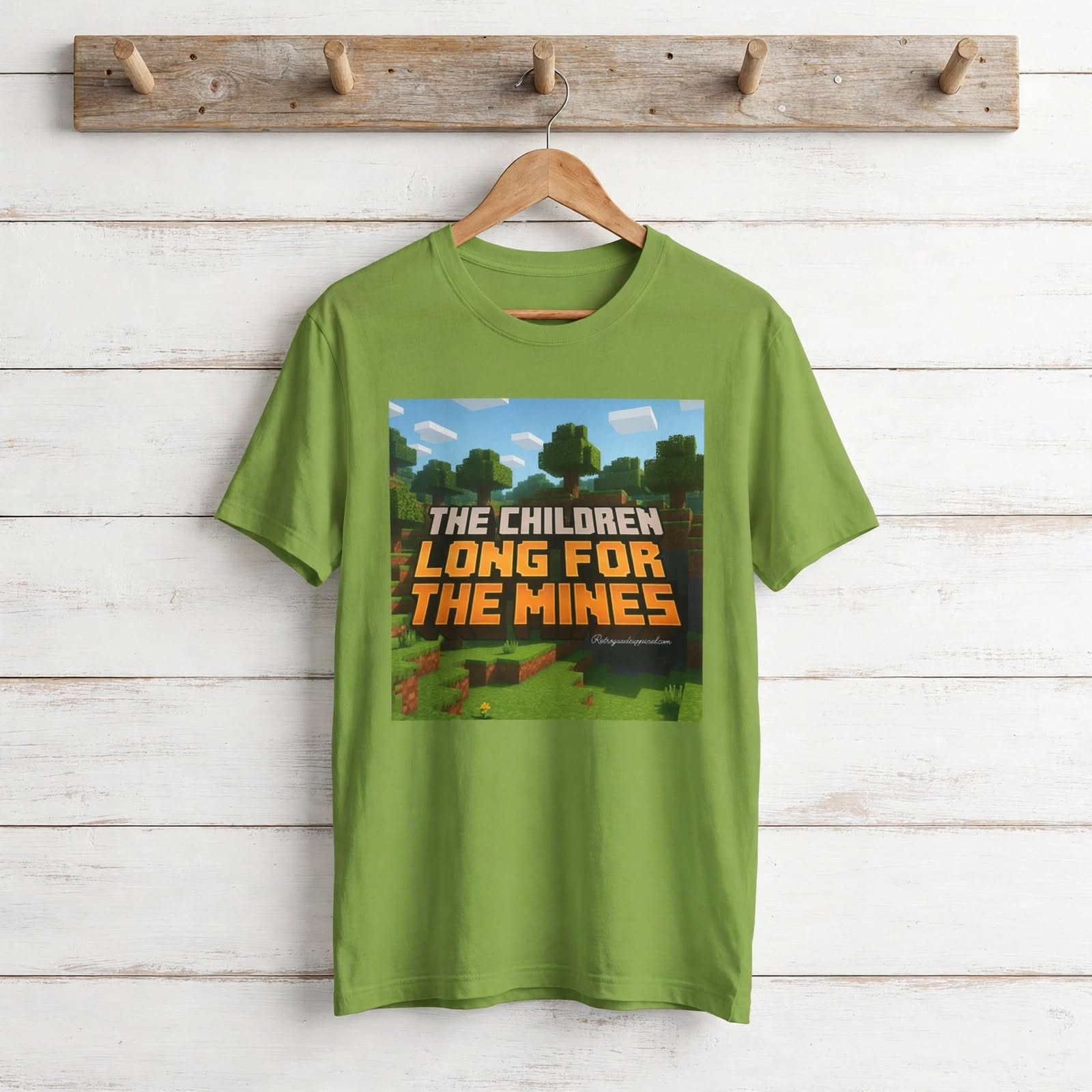 "The Children Long For The Mines" T-Shirt – Kiwi, M