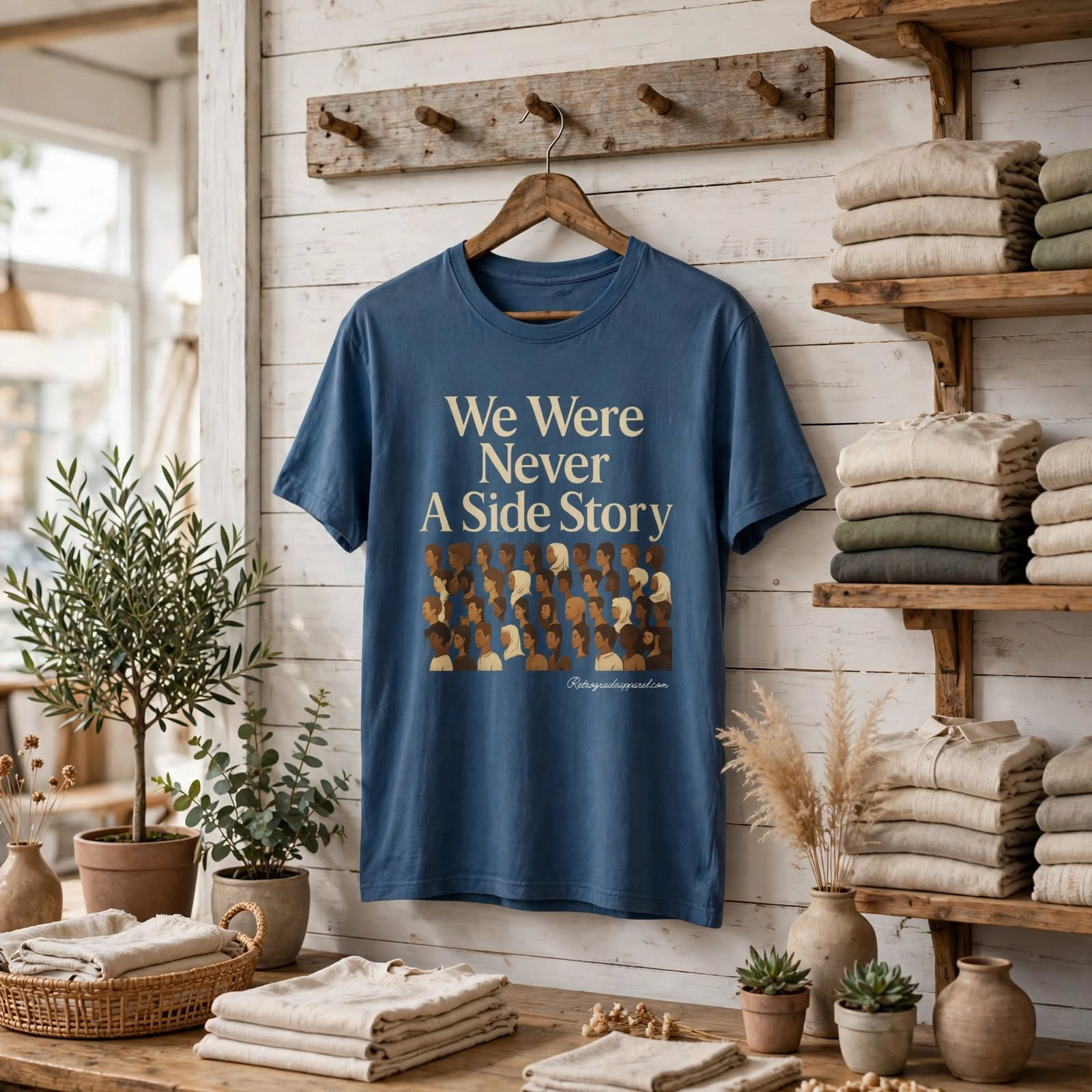 "We Were Never a Side Story" Empowerment Tee – Purple, M