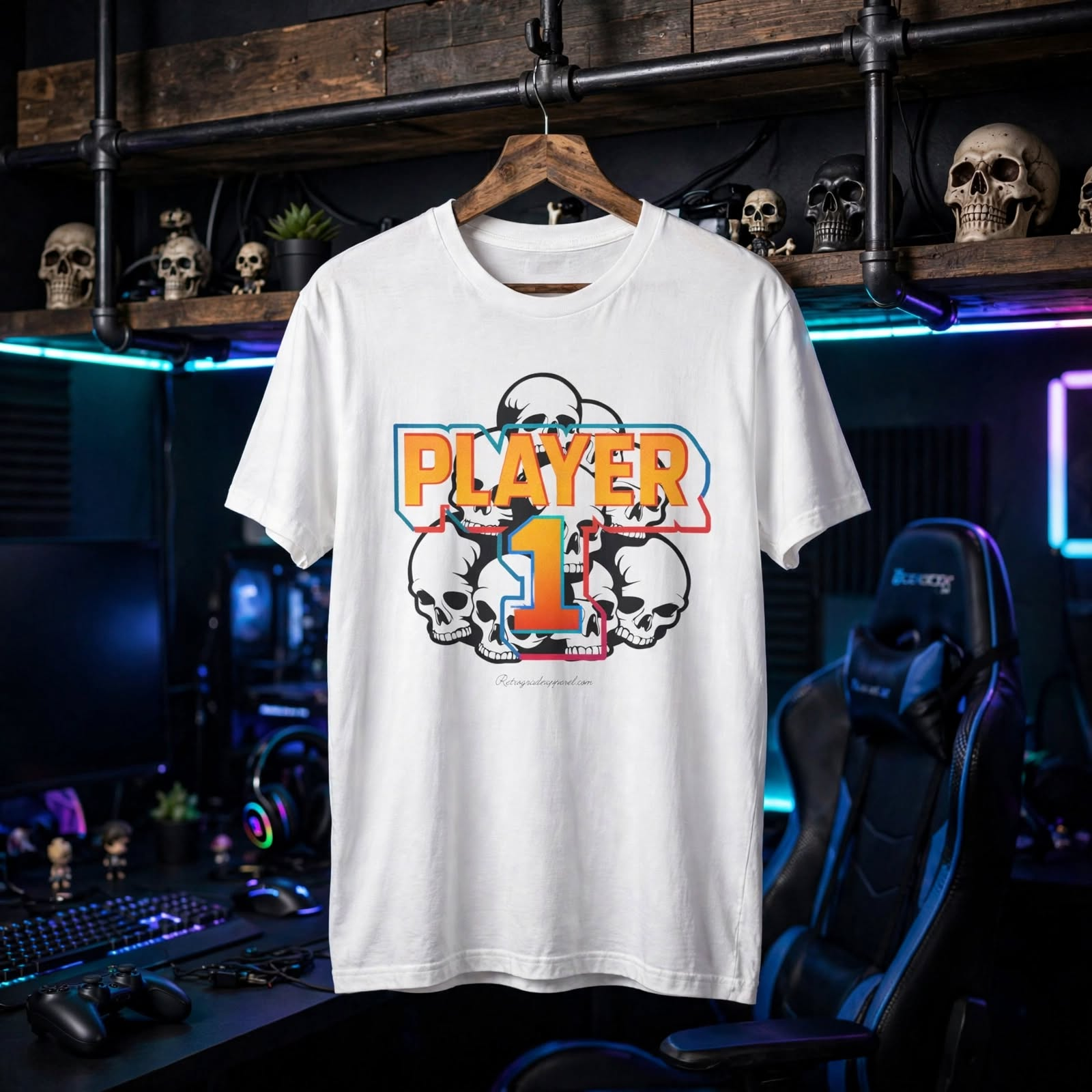 Player 1 Unisex Softstyle T-Shirt, Gaming, 