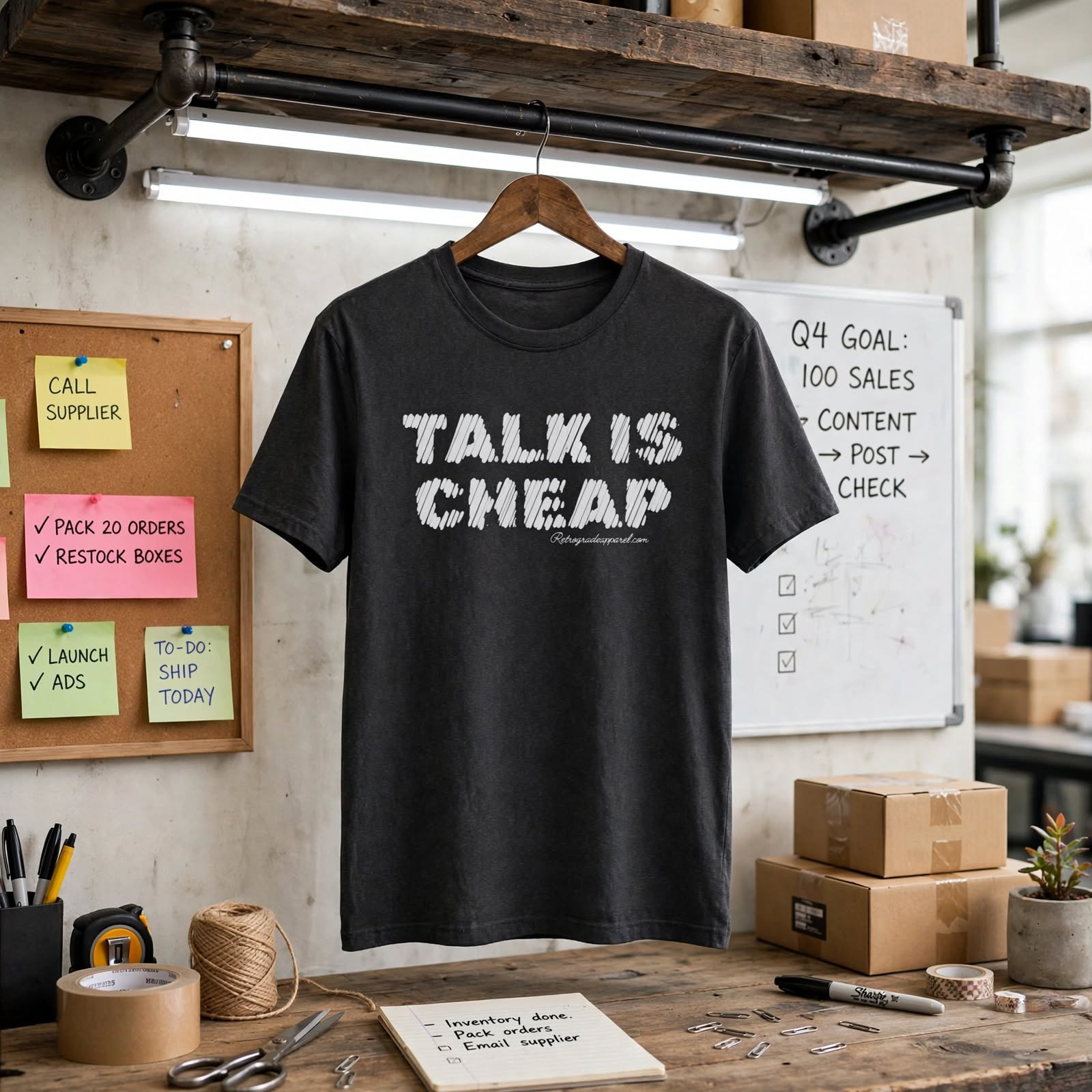 Talk Is Cheap T-Shirt — Bold Casual Graphic Tee for Women & Men