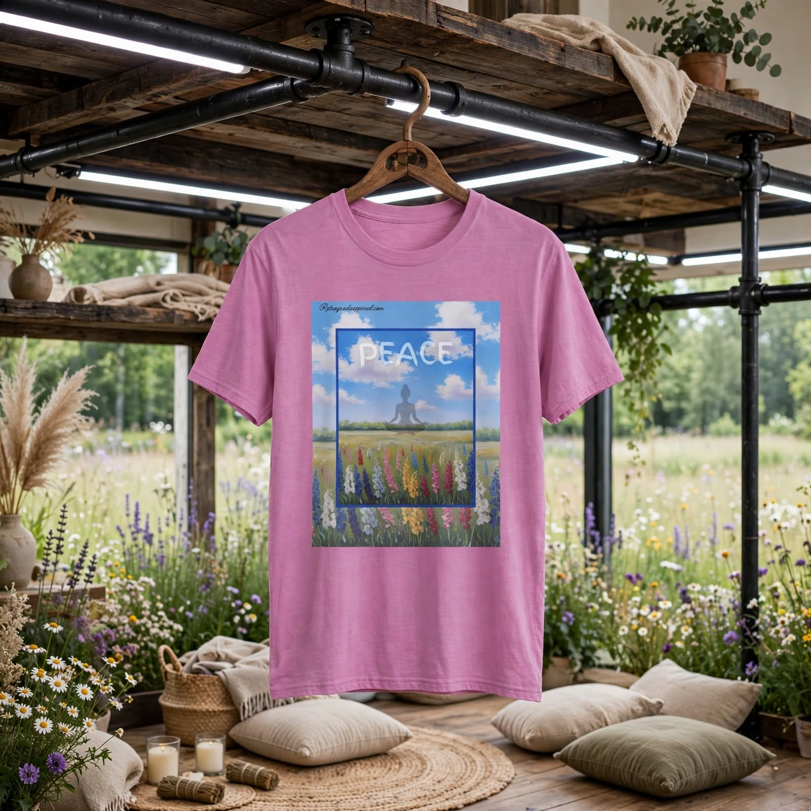 Peace Meditation T-Shirt — Yoga Zen Graphic Tee