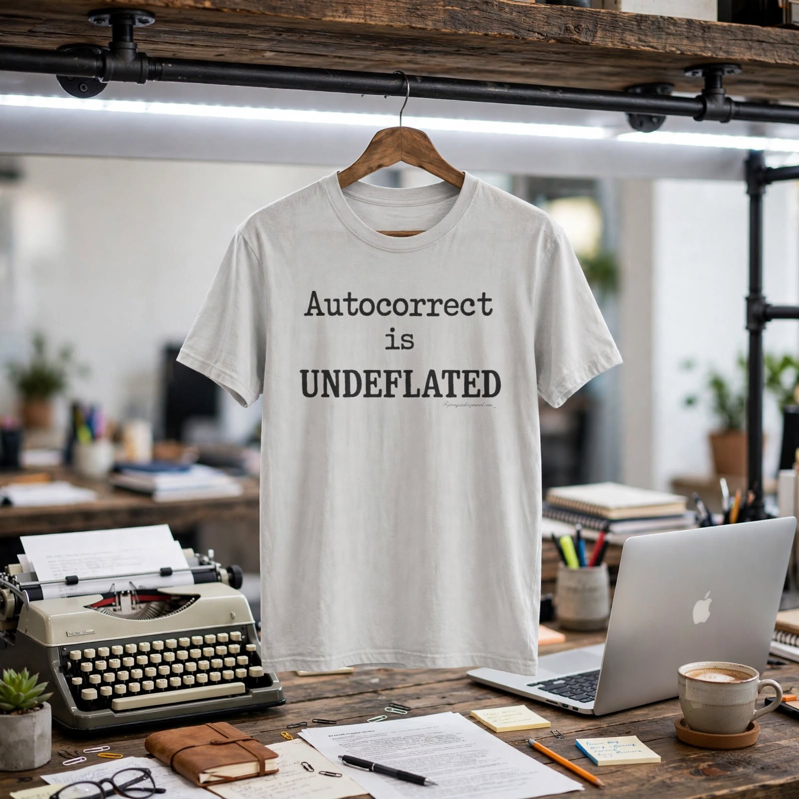  'Autocorrect is UNDEFLATED' Funny Text Tee