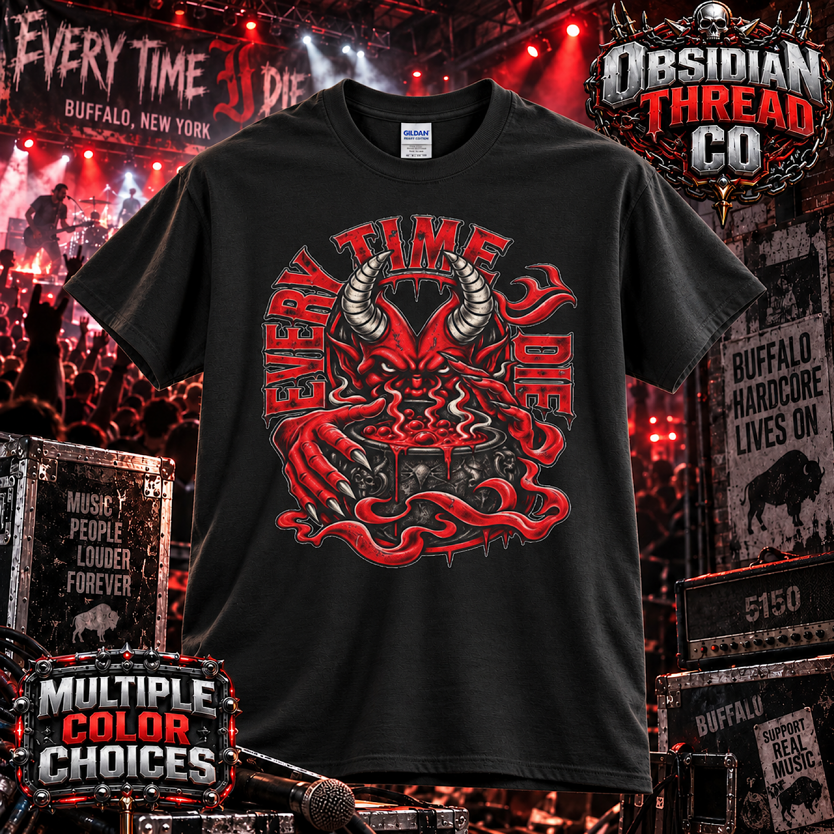 Everytime I Die Shirt Butcher Andy Williams AEW Memorial Tribute RIP 1977-2026 color preview 2