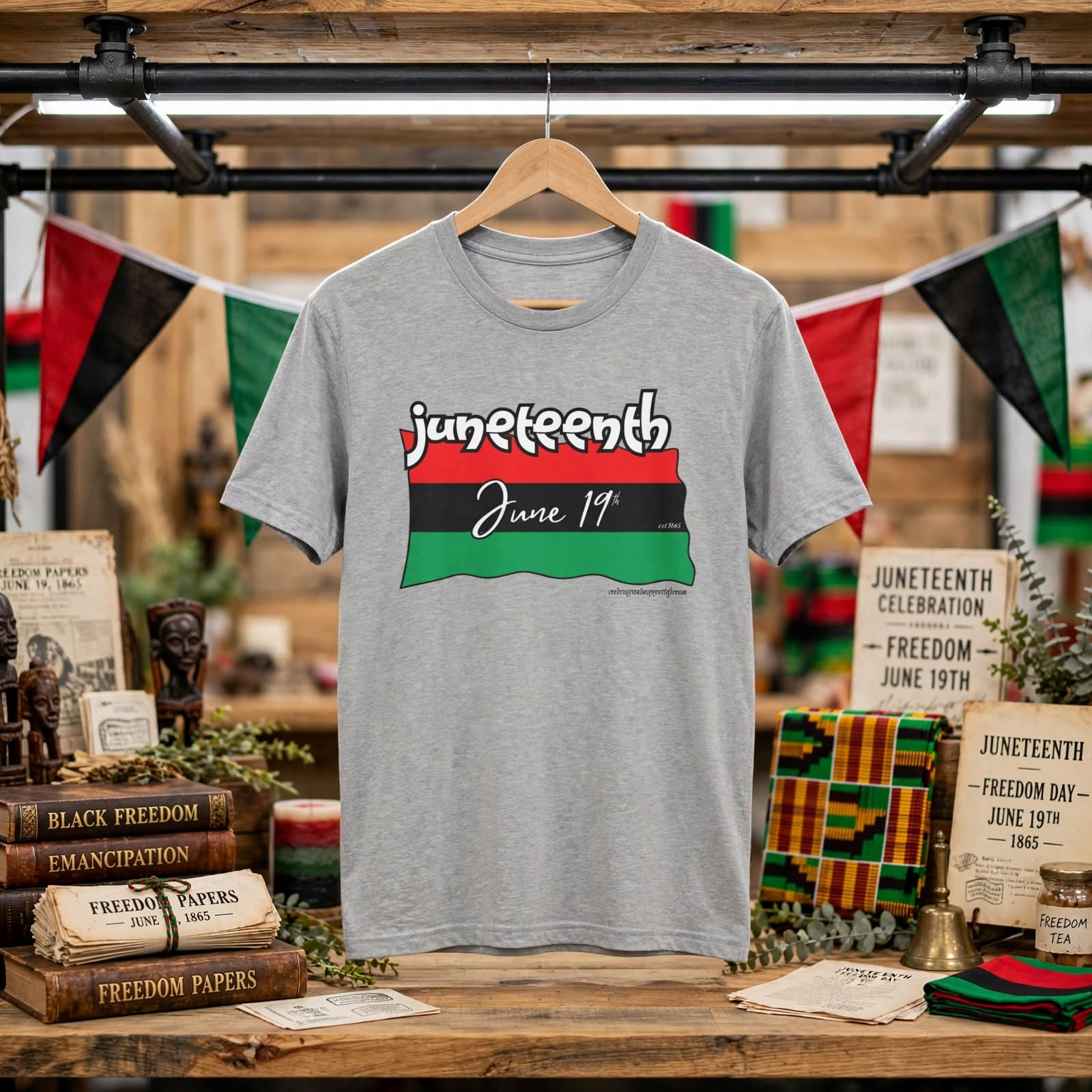 Juneteenth Celebration, June 19th, Freedom, Unisex T-Shirt