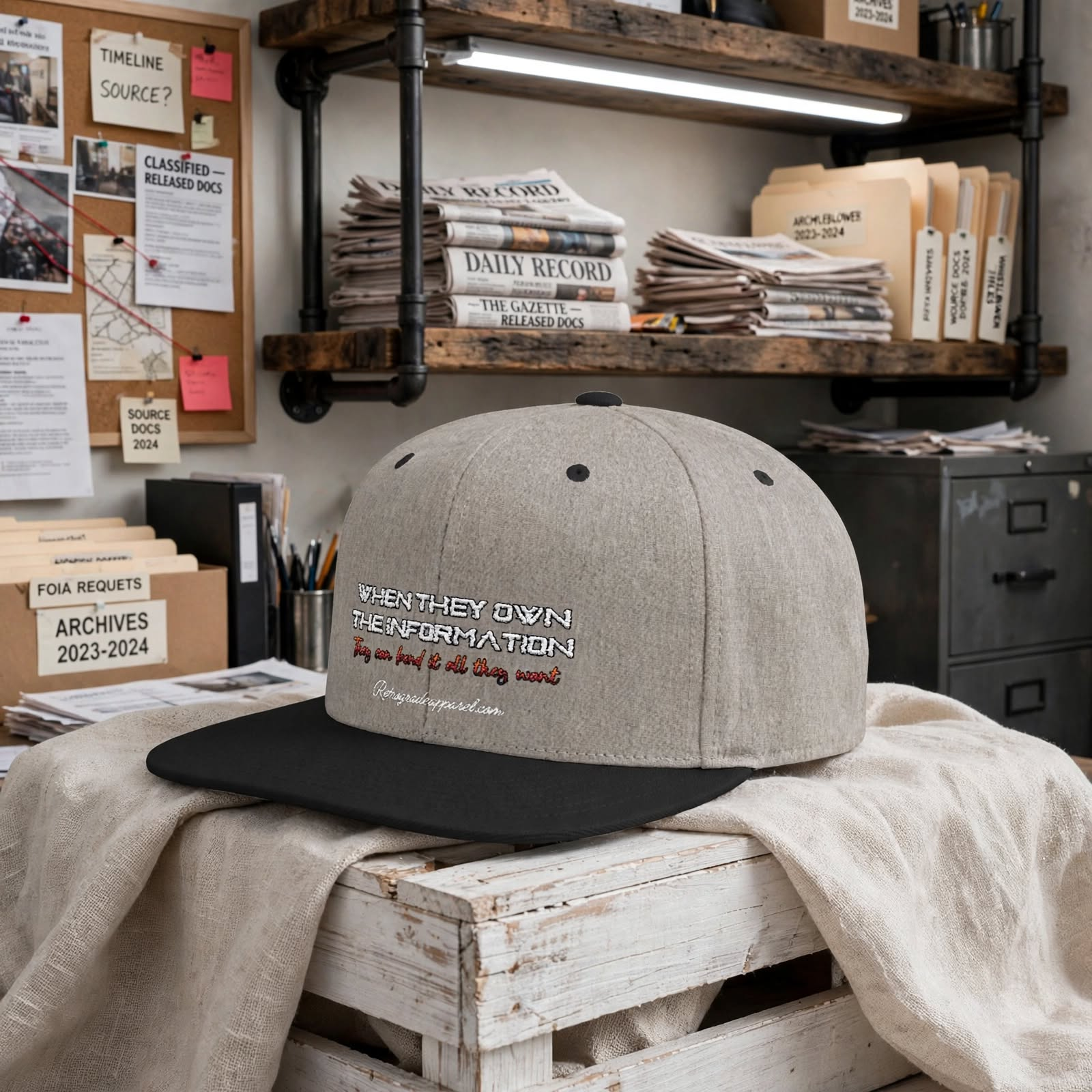 The Information Flat Bill Snapback Cap - Stylish Streetwear, Perfect for Festivals, Casual Outings, Everyday Wear