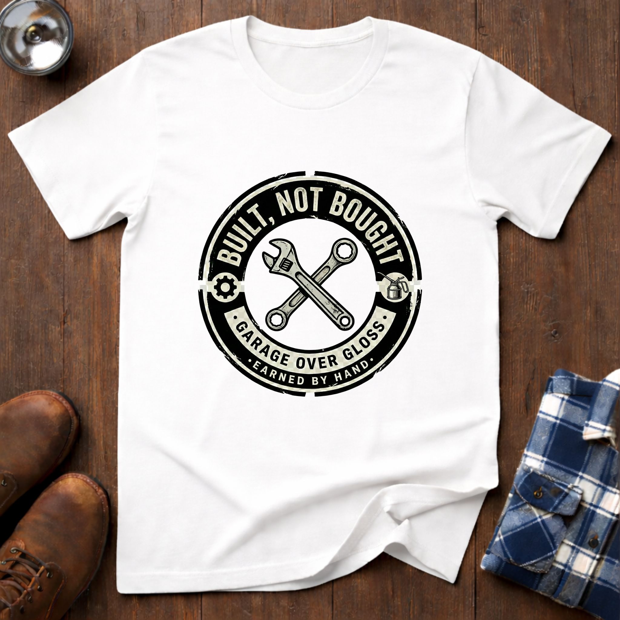 Built not Bought, workshop T-shirt