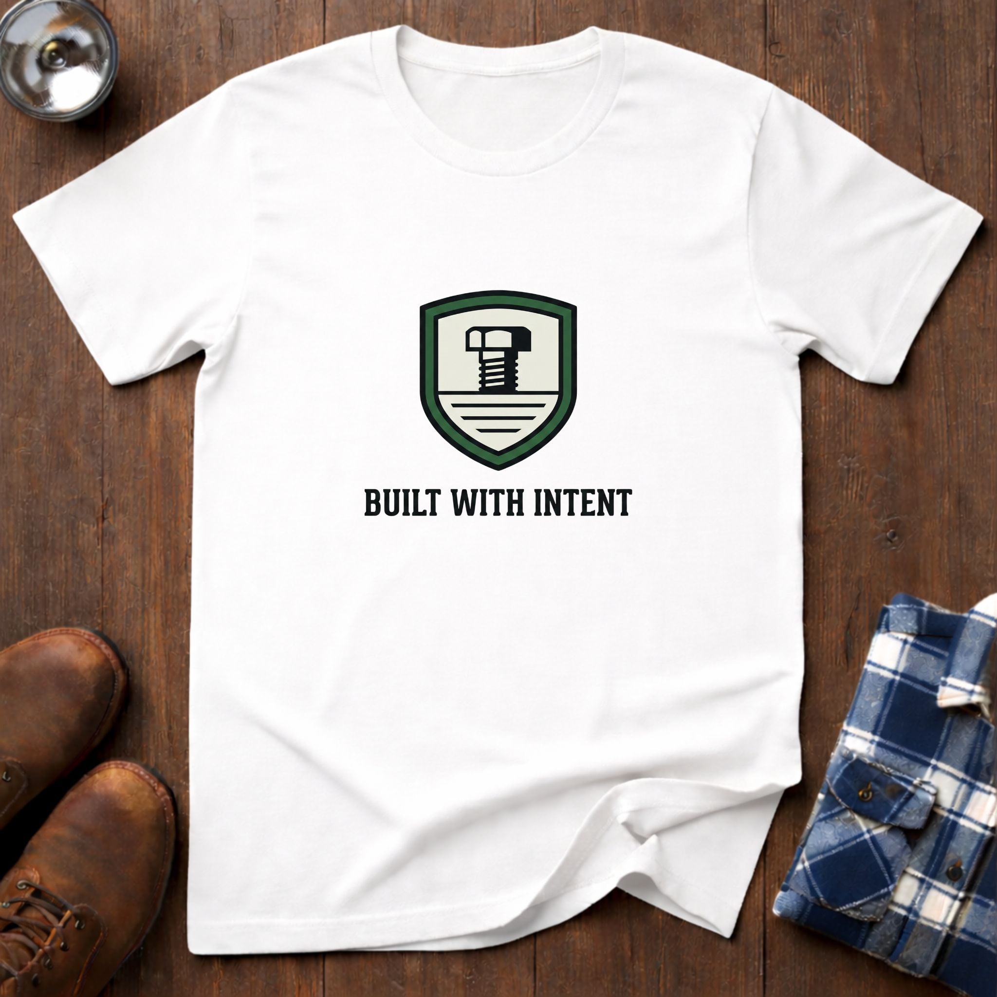 Built with Intent, workshop T-shirt