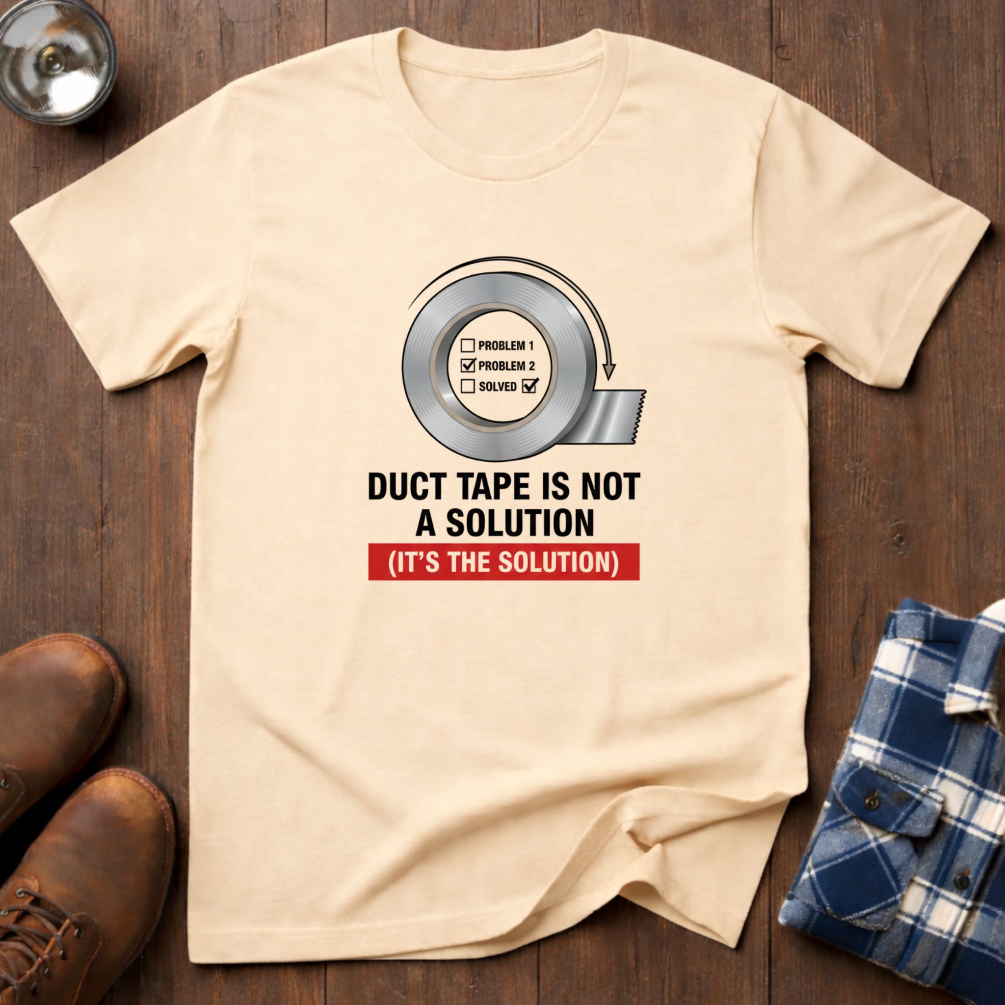 Duct Tape, funny handyman T-shirt