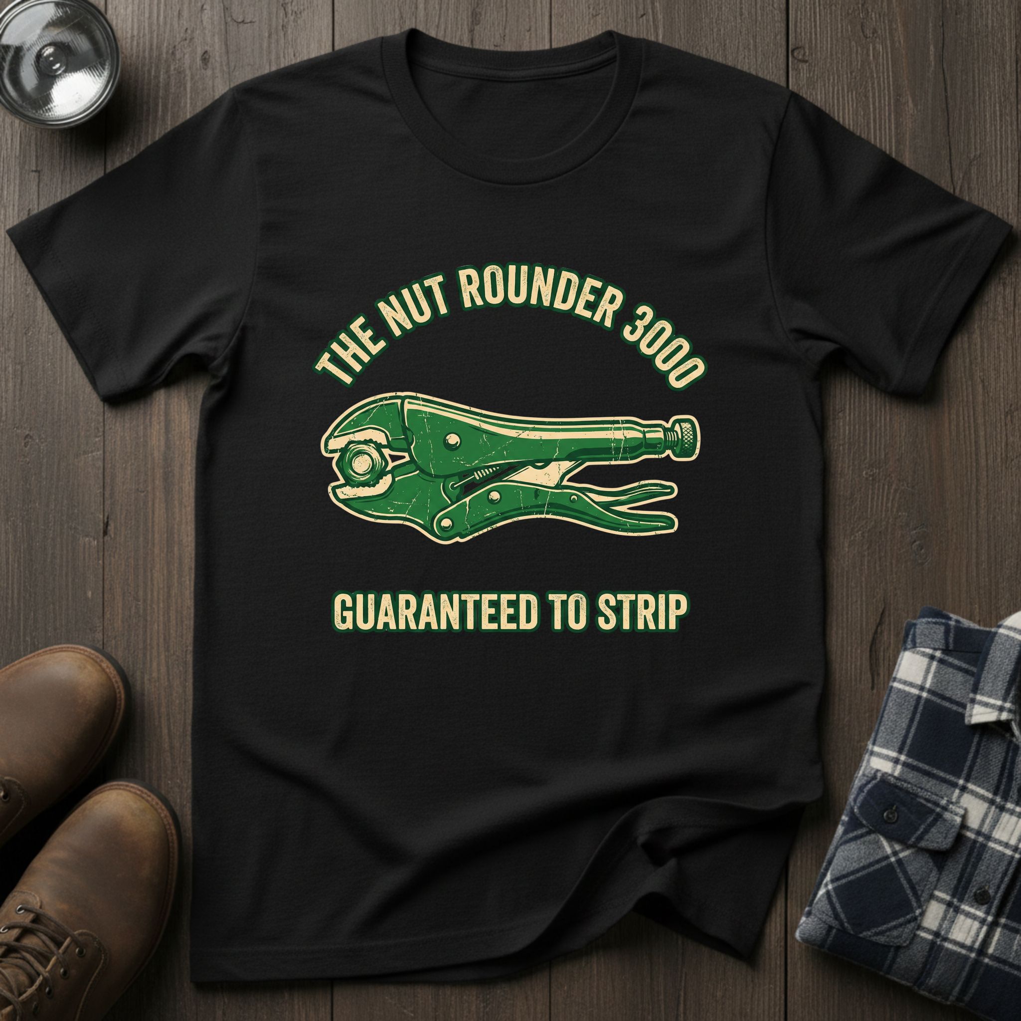 The Nut Rounder, funny mechanic T-shirt