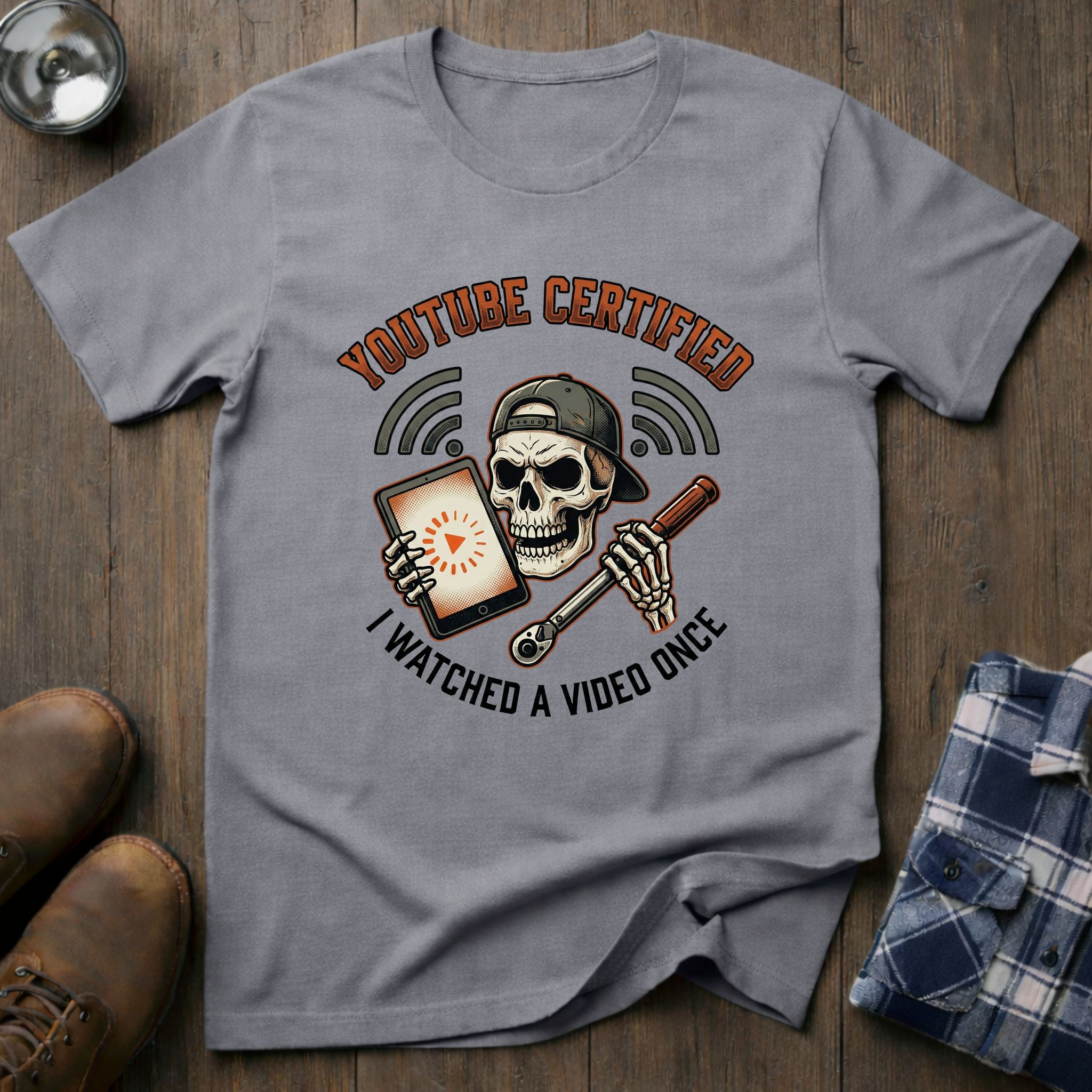 YouTube certified, funny handyman T-shirt