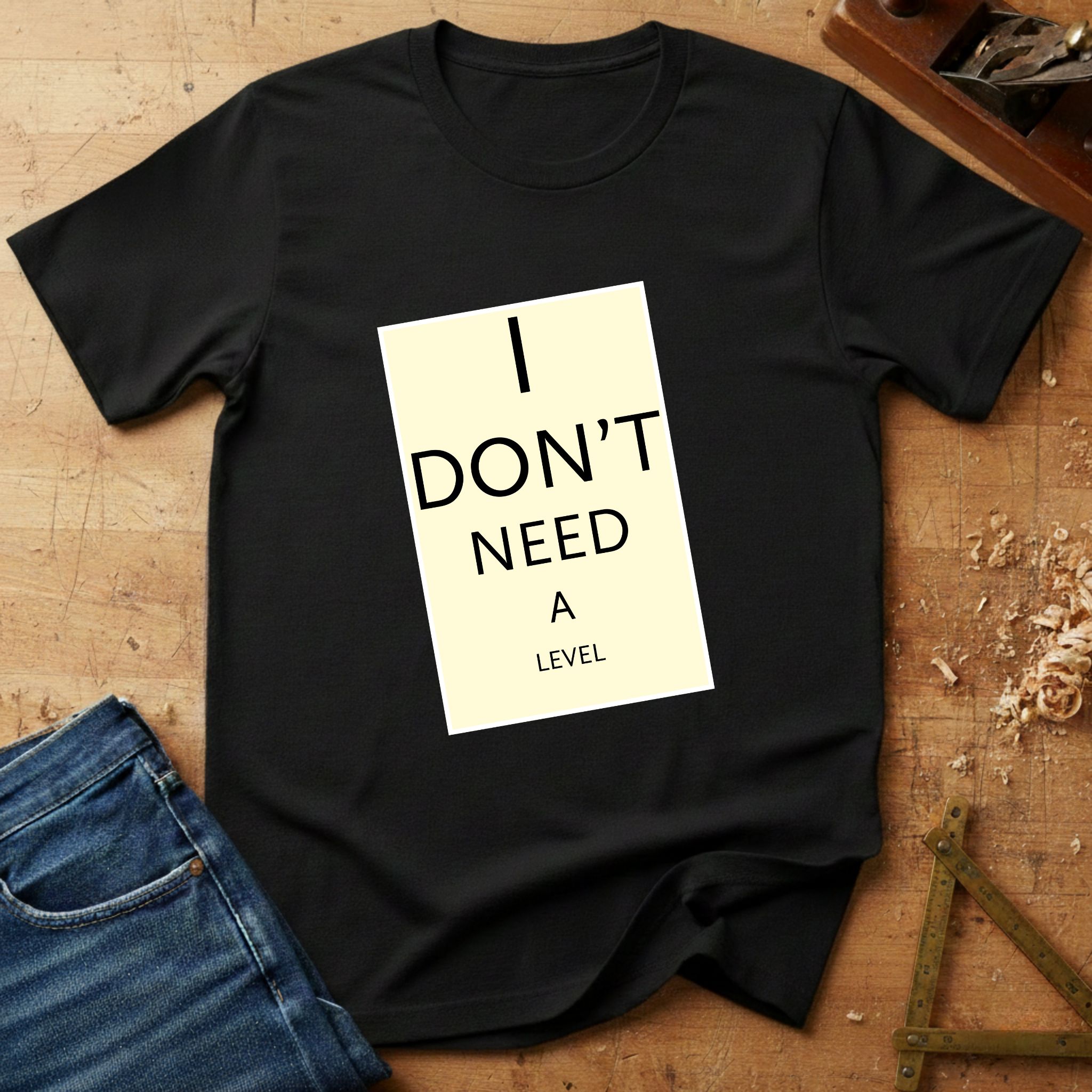 I Don't Need A Level, funny handyman T-shirt