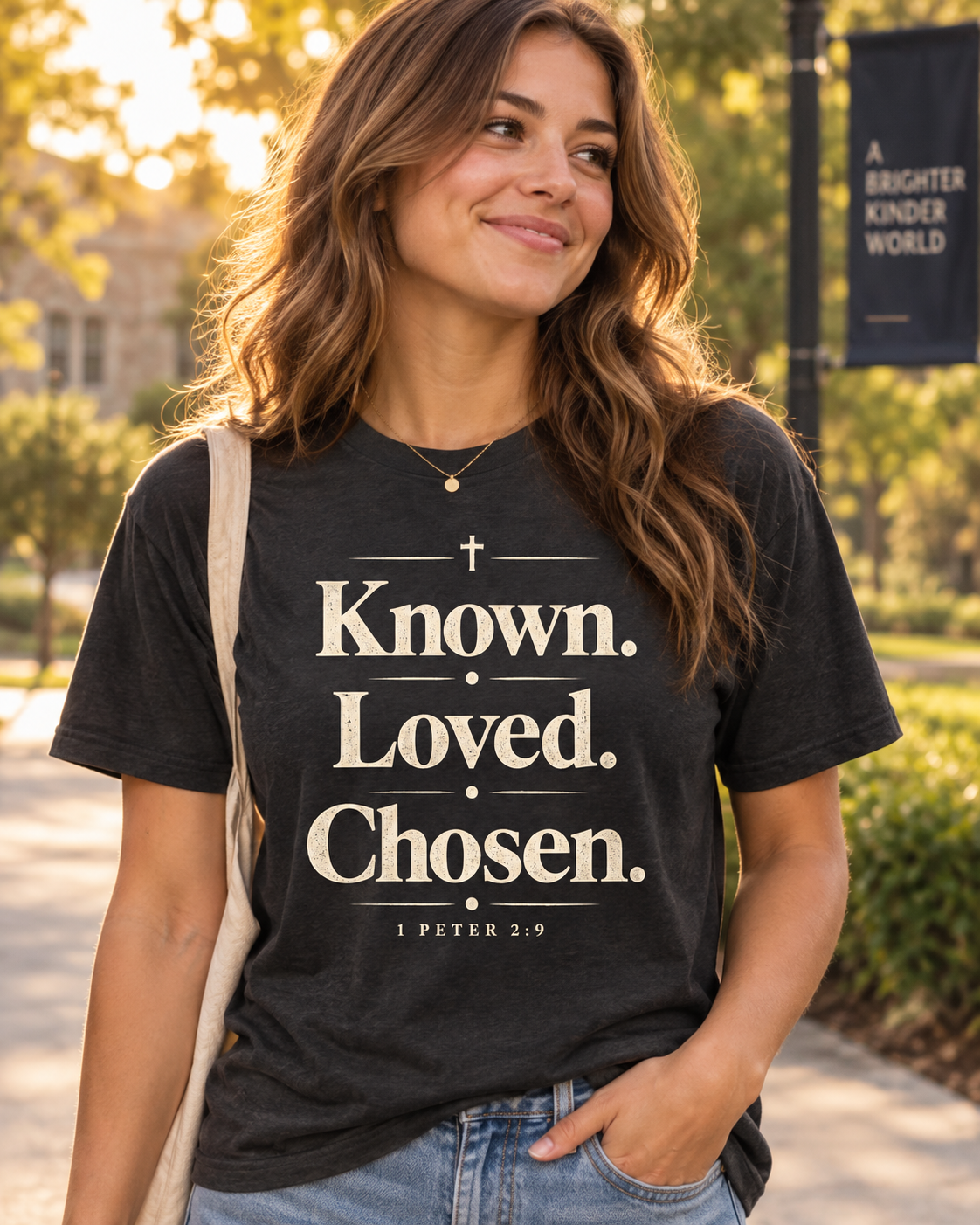 Known. Loved. Chosen. T-Shirt | Christian Scripture 1 Peter Typography: other