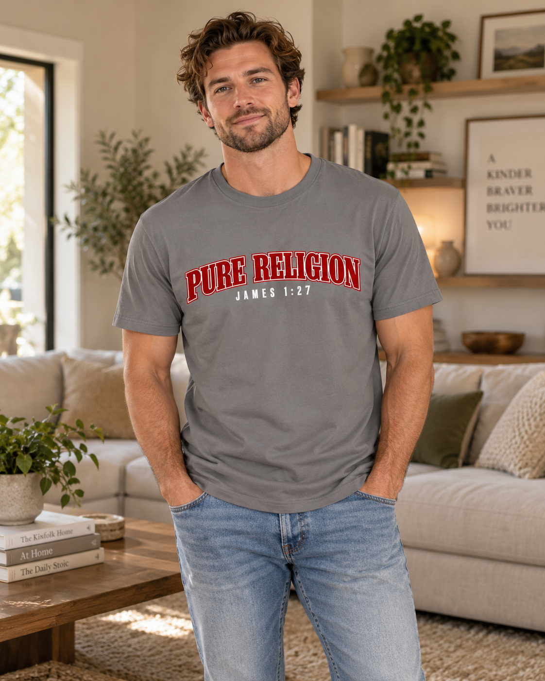 Pure Religion arched text T-Shirt | vintage collegiate style: other