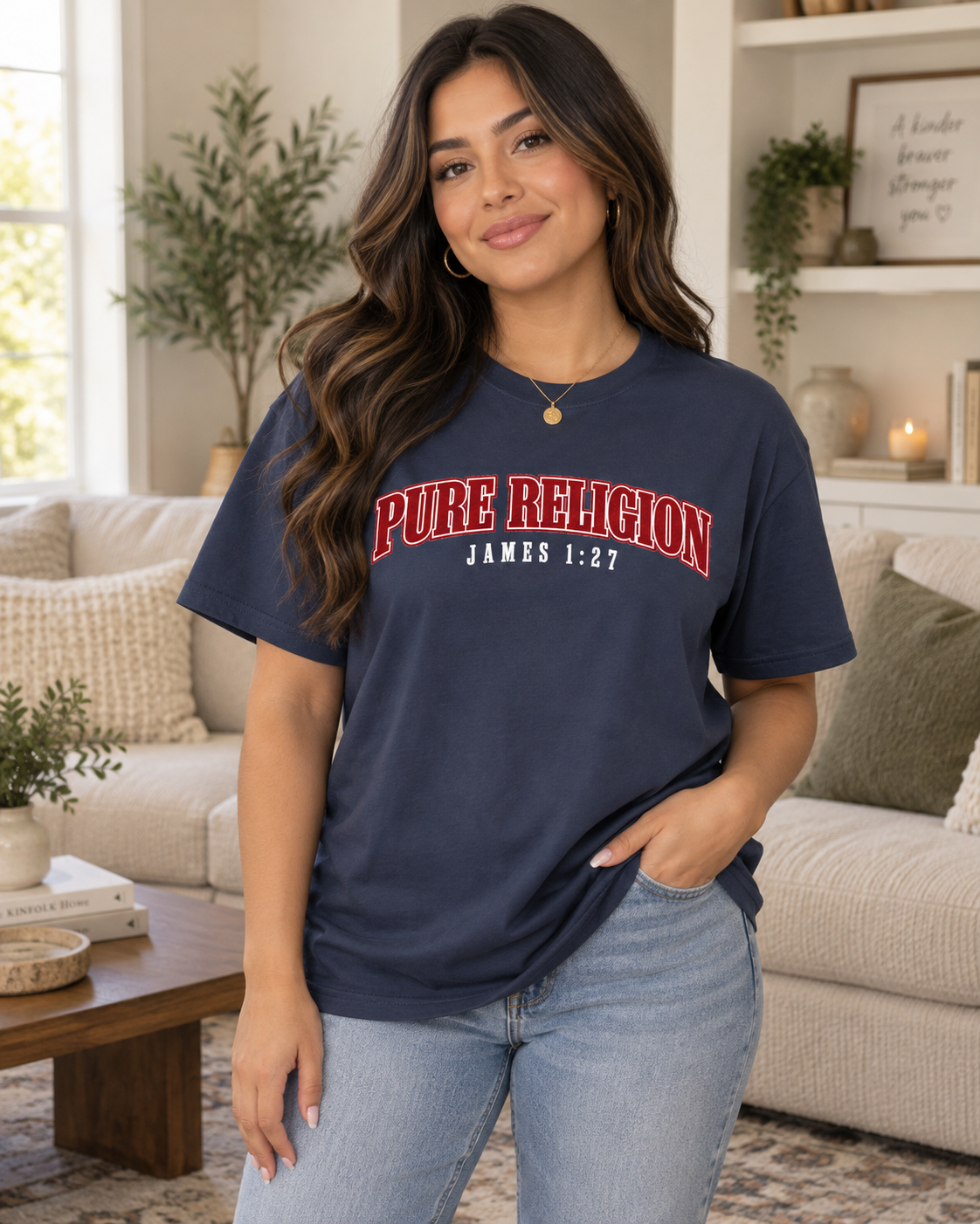 Pure Religion arched text T-Shirt | vintage collegiate style: other