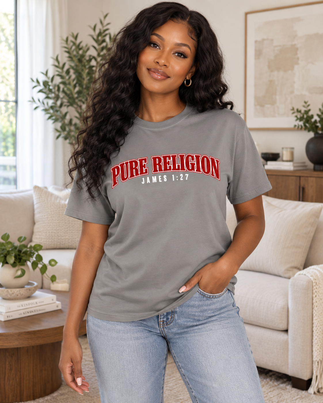 Pure Religion arched text T-Shirt | vintage collegiate style: other