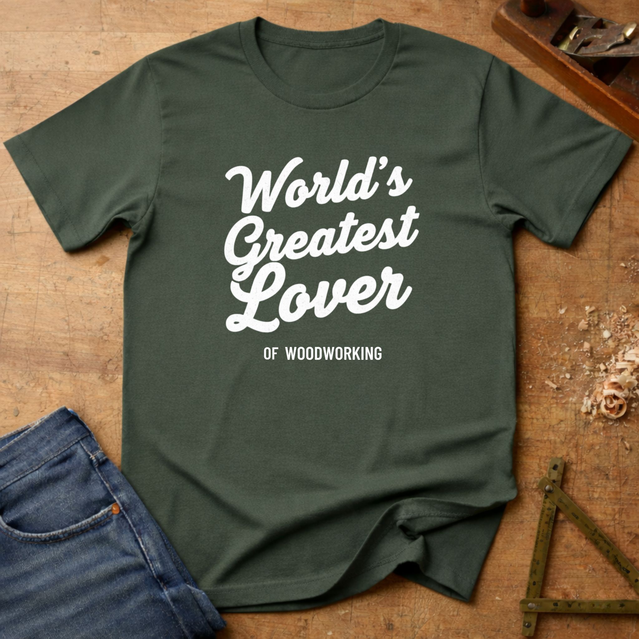 World's Greatest Lover - of Woodworking, funny woodworking T-shirt