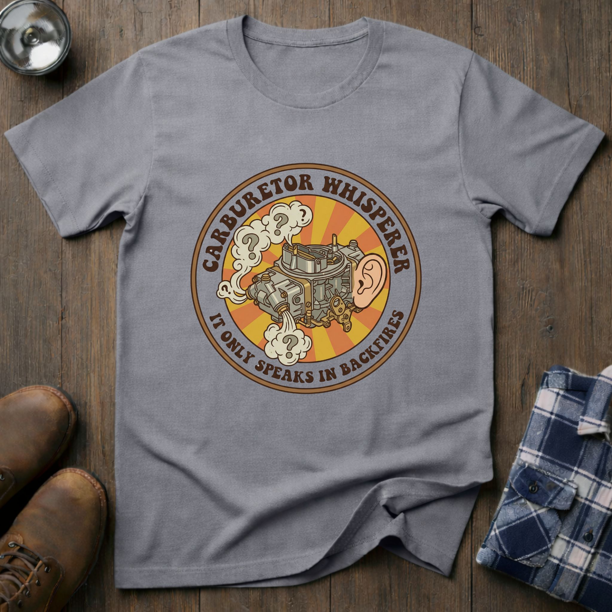 Carburetor Whisperer, funny mechanic T-shirt