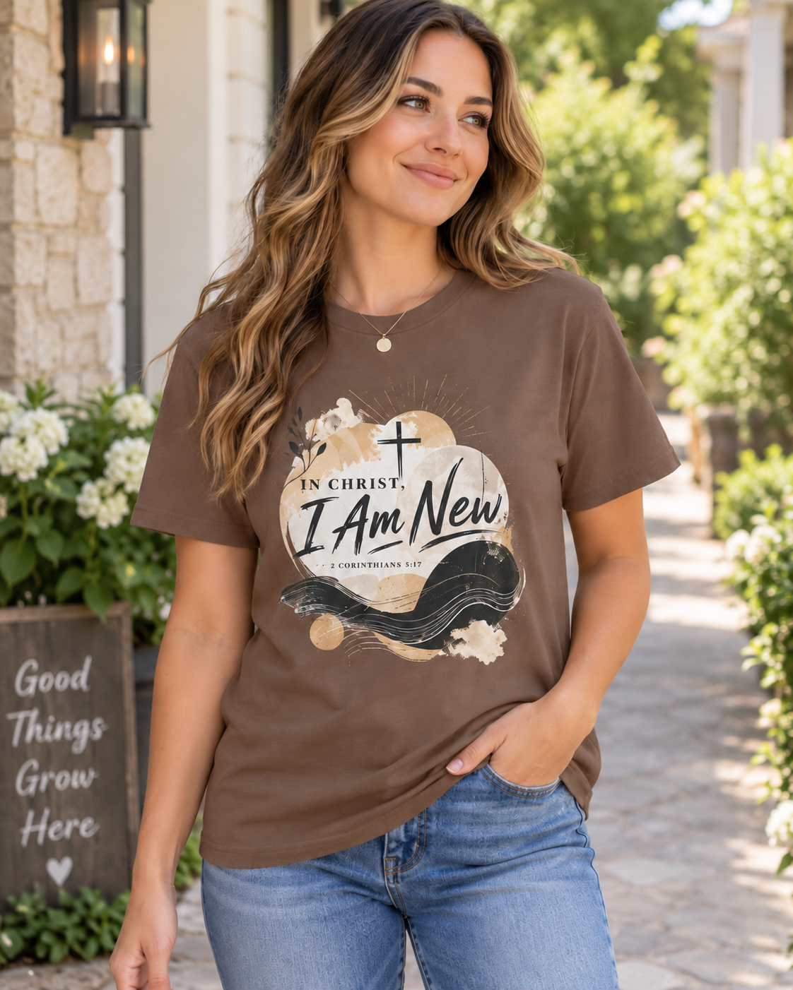 In Christ I Am New T-Shirt | Christian Faith Scripture Tee: other