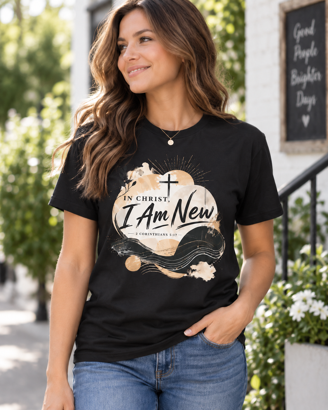 In Christ I Am New T-Shirt | Christian Faith Scripture Tee: other