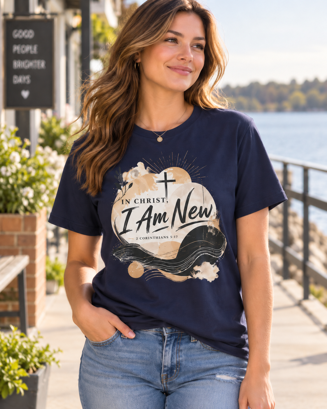 In Christ I Am New T-Shirt | Christian Faith Scripture Tee: other