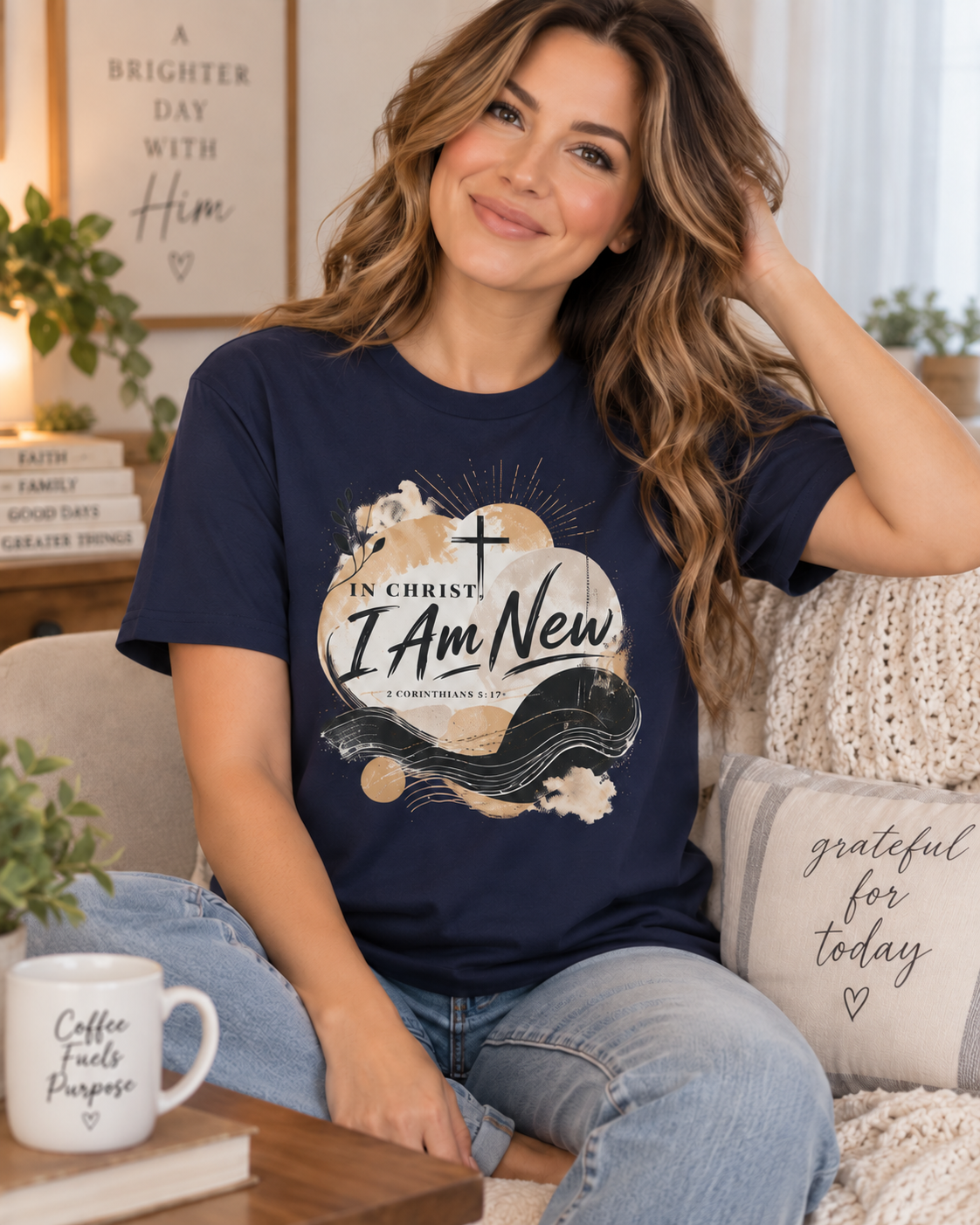 In Christ I Am New T-Shirt | Christian Faith Scripture Tee: other