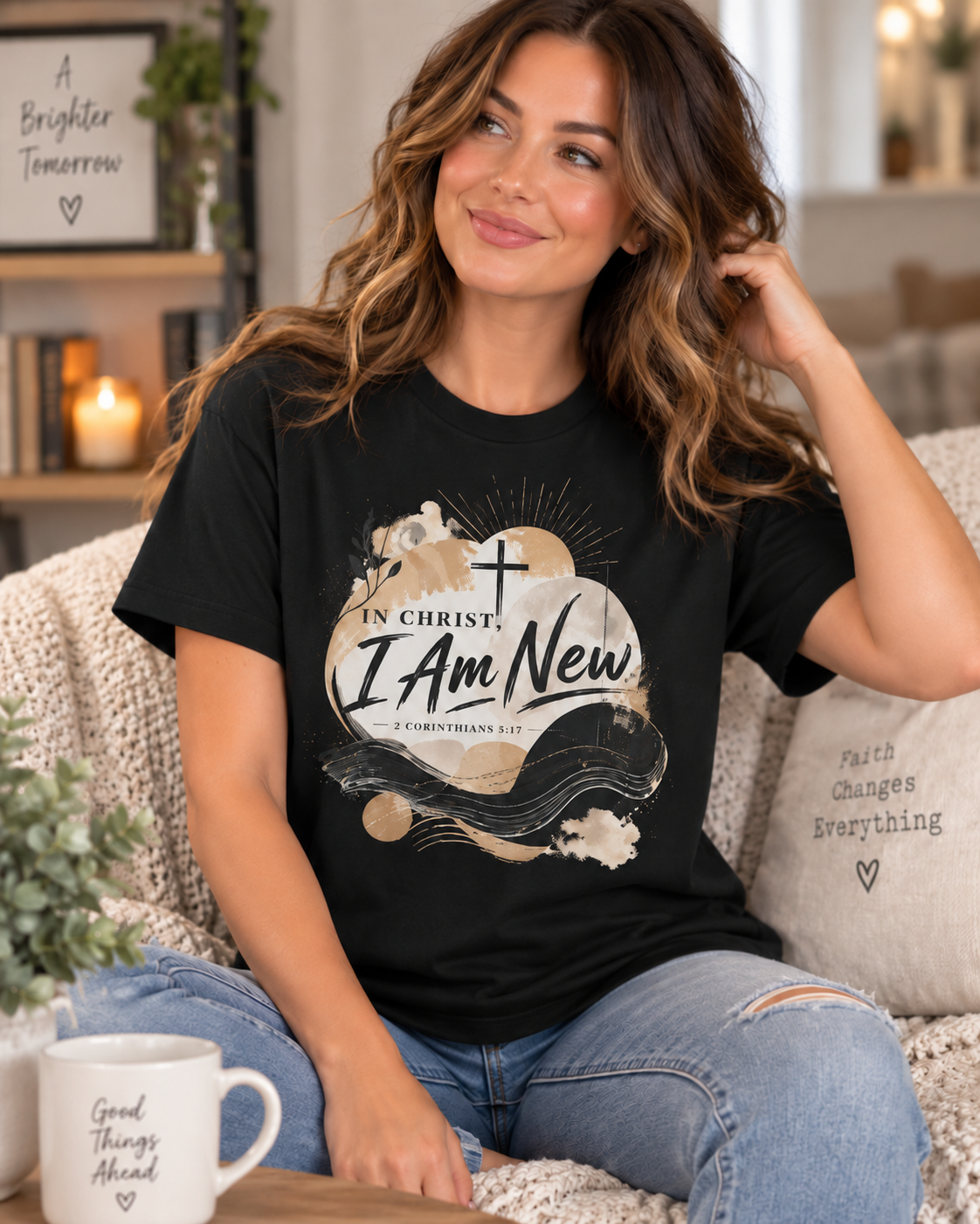 In Christ I Am New T-Shirt | Christian Faith Scripture Tee: other